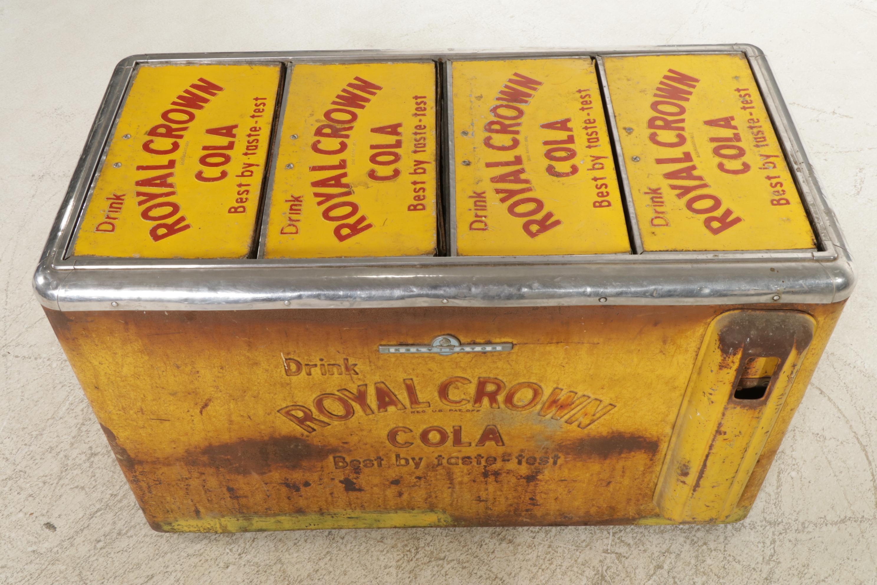 Royal Crown and Nehi Advertising Cooler, Mid to Late 20th Century