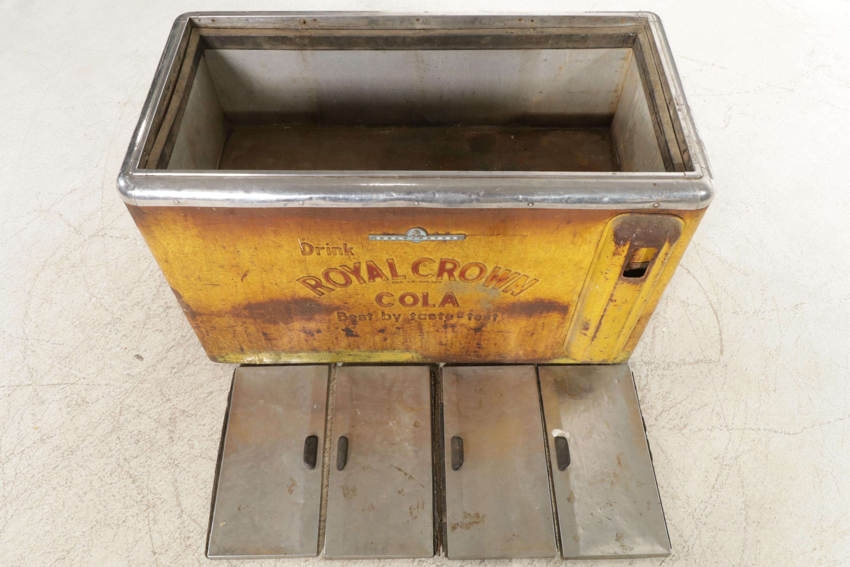 Royal Crown and Nehi Advertising Cooler, Mid to Late 20th Century