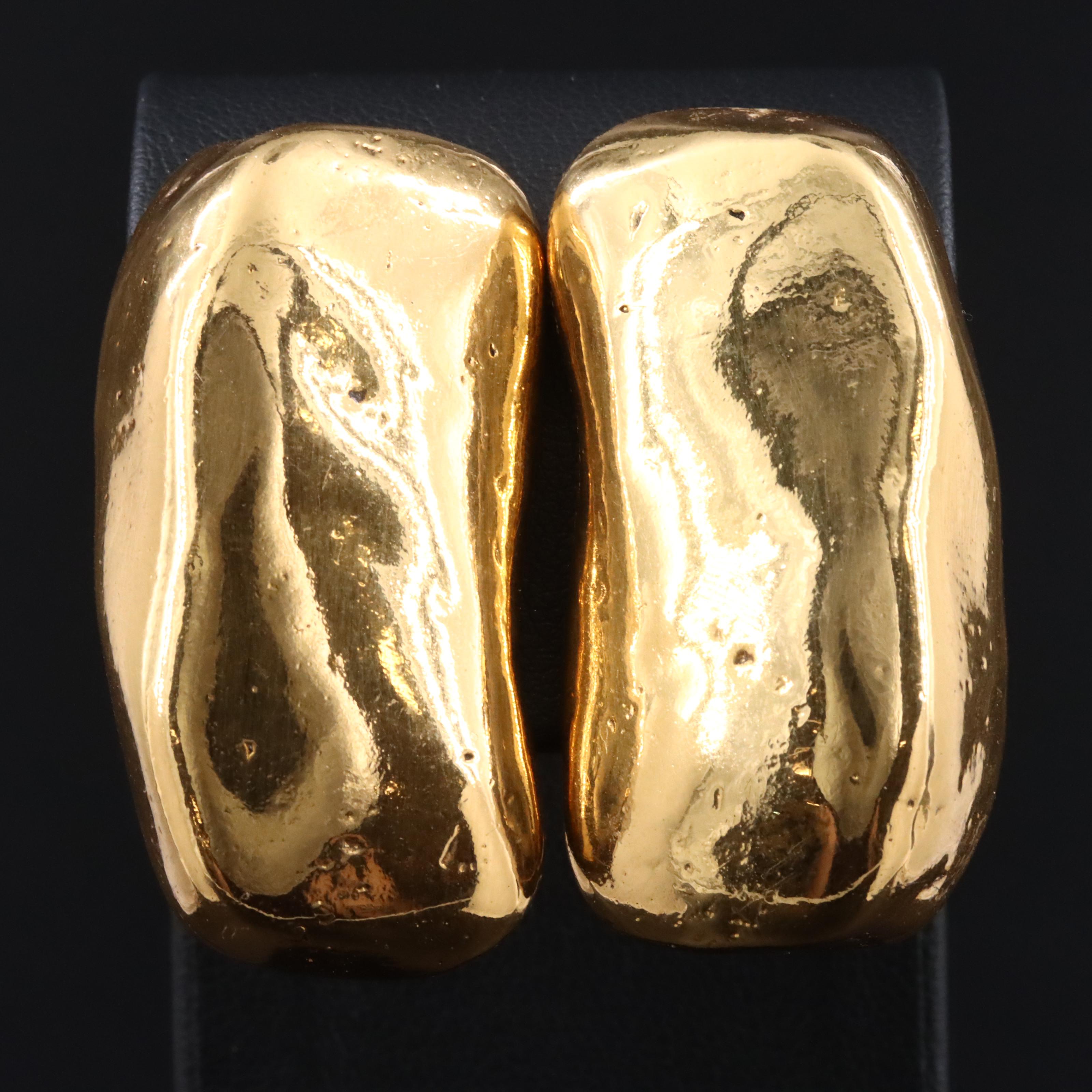 Yves Saint Laurent Freeform Clip Earrings