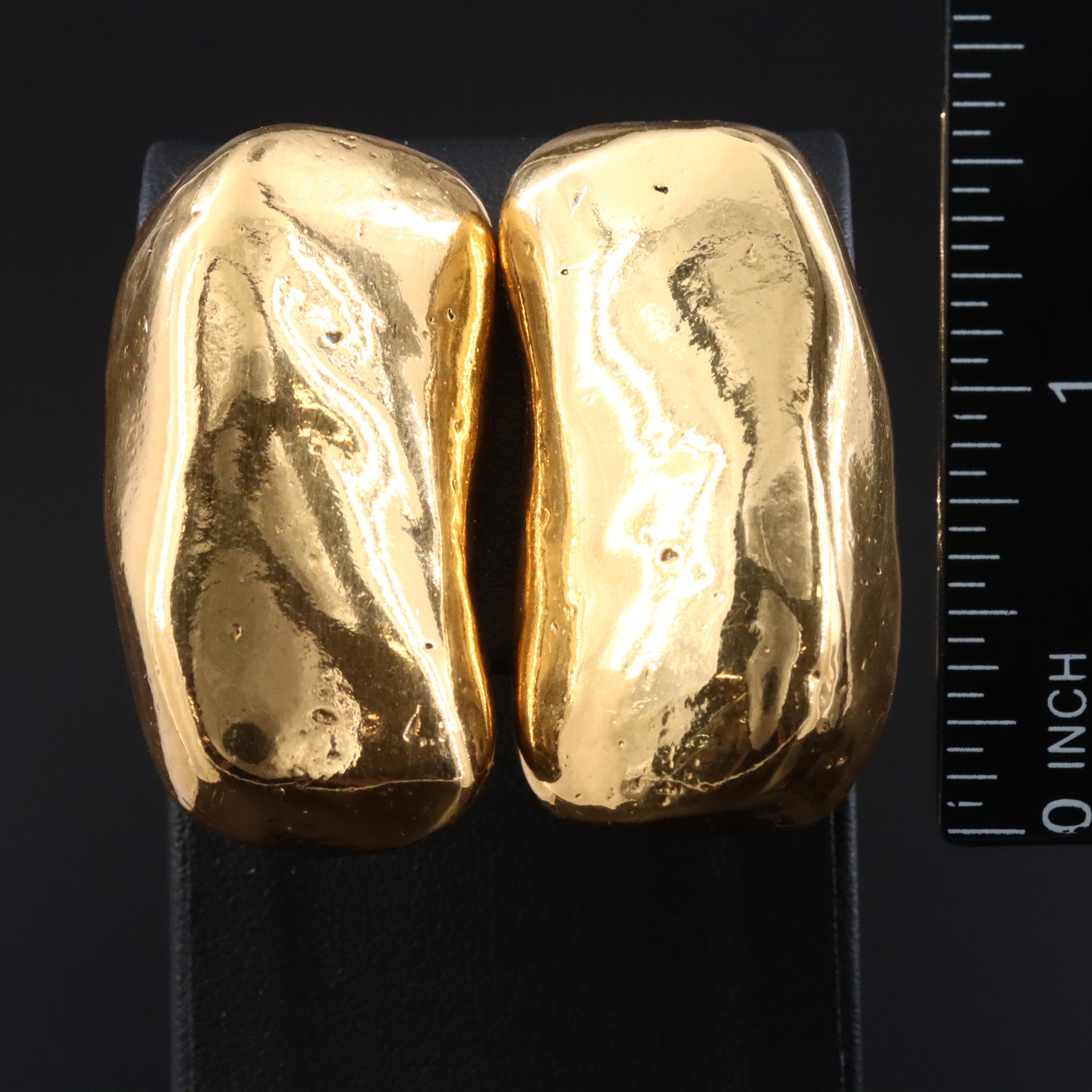 Yves Saint Laurent Freeform Clip Earrings