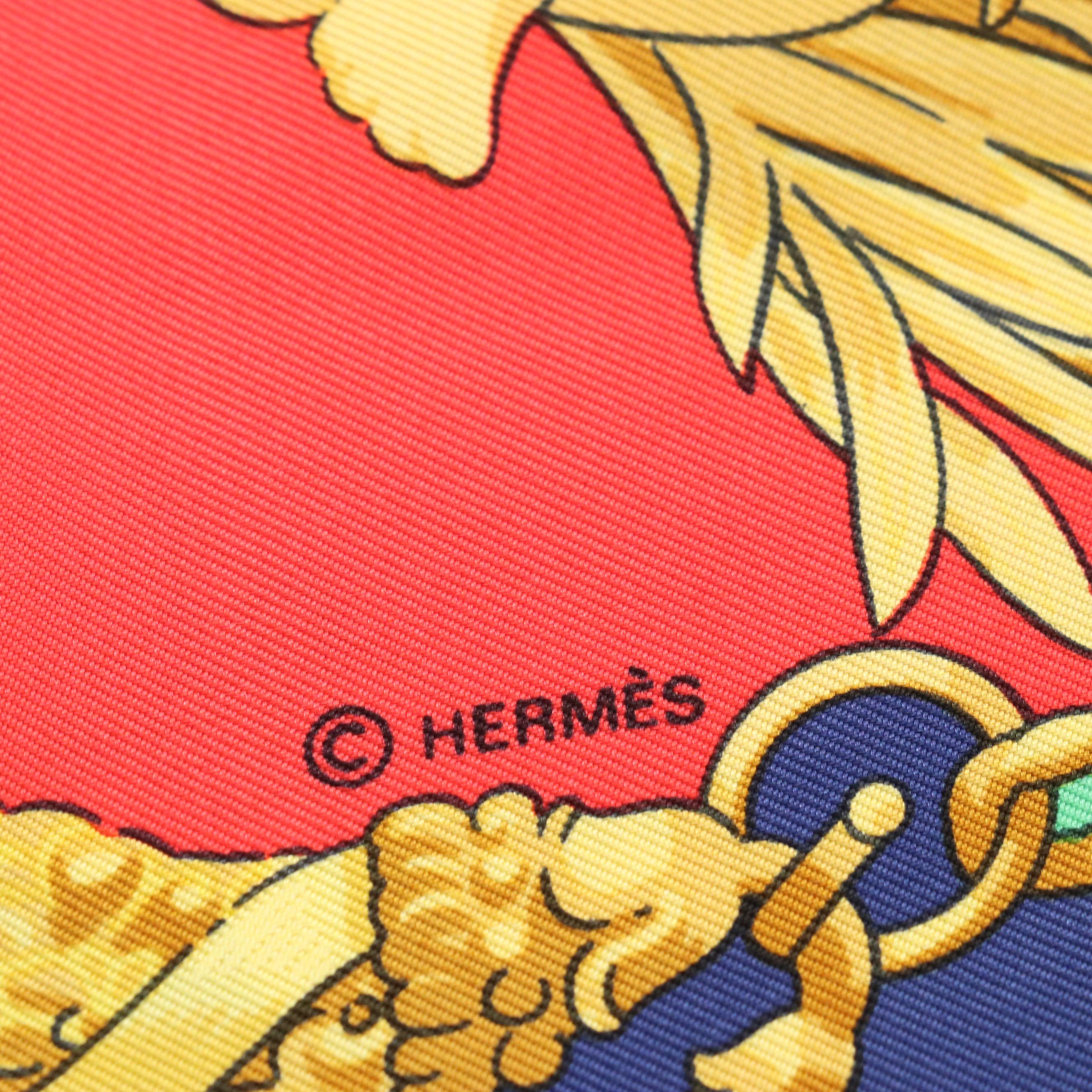 Hermès "Hommage A Charles Garnier" Scarf 90 in Silk Twill