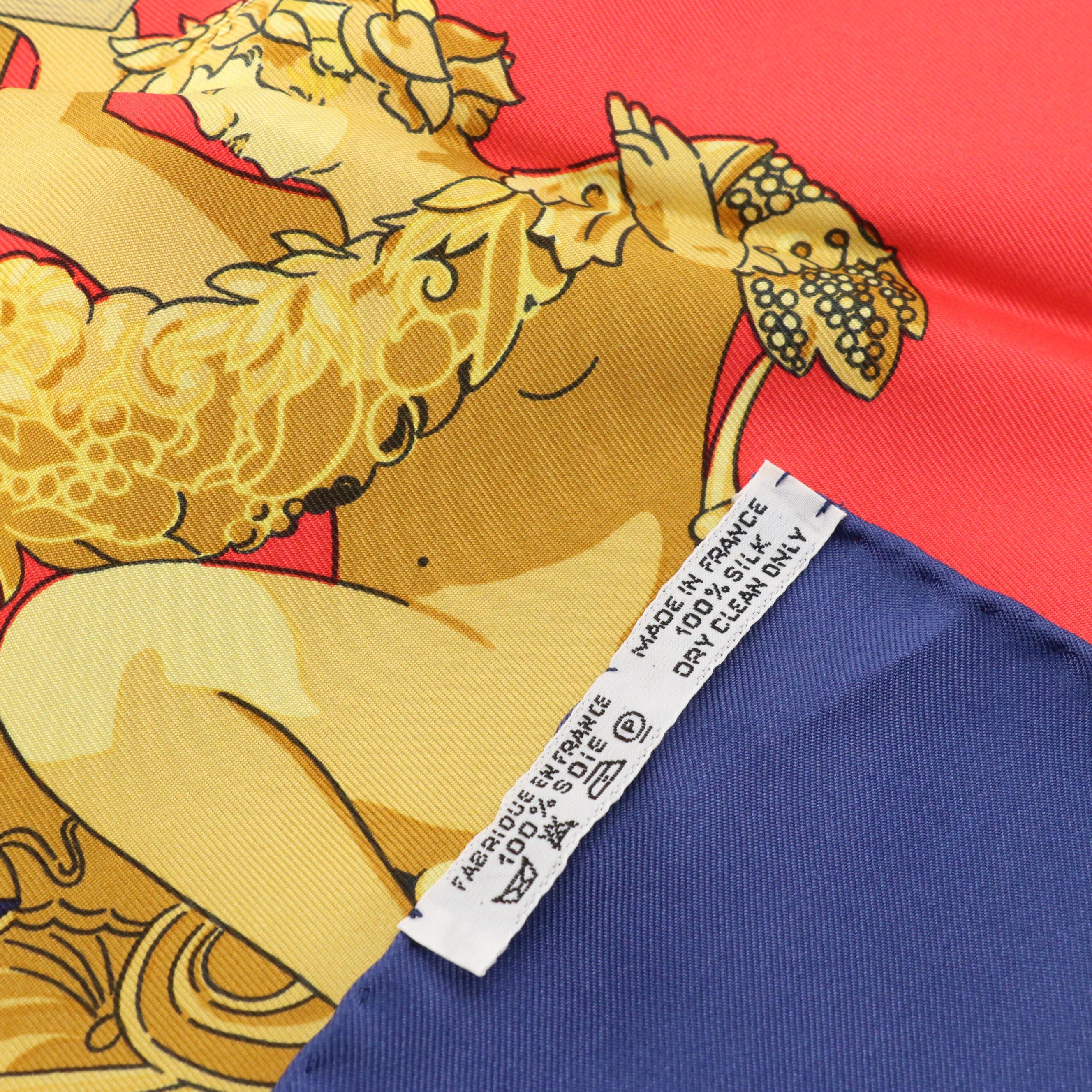 Hermès "Hommage A Charles Garnier" Scarf 90 in Silk Twill