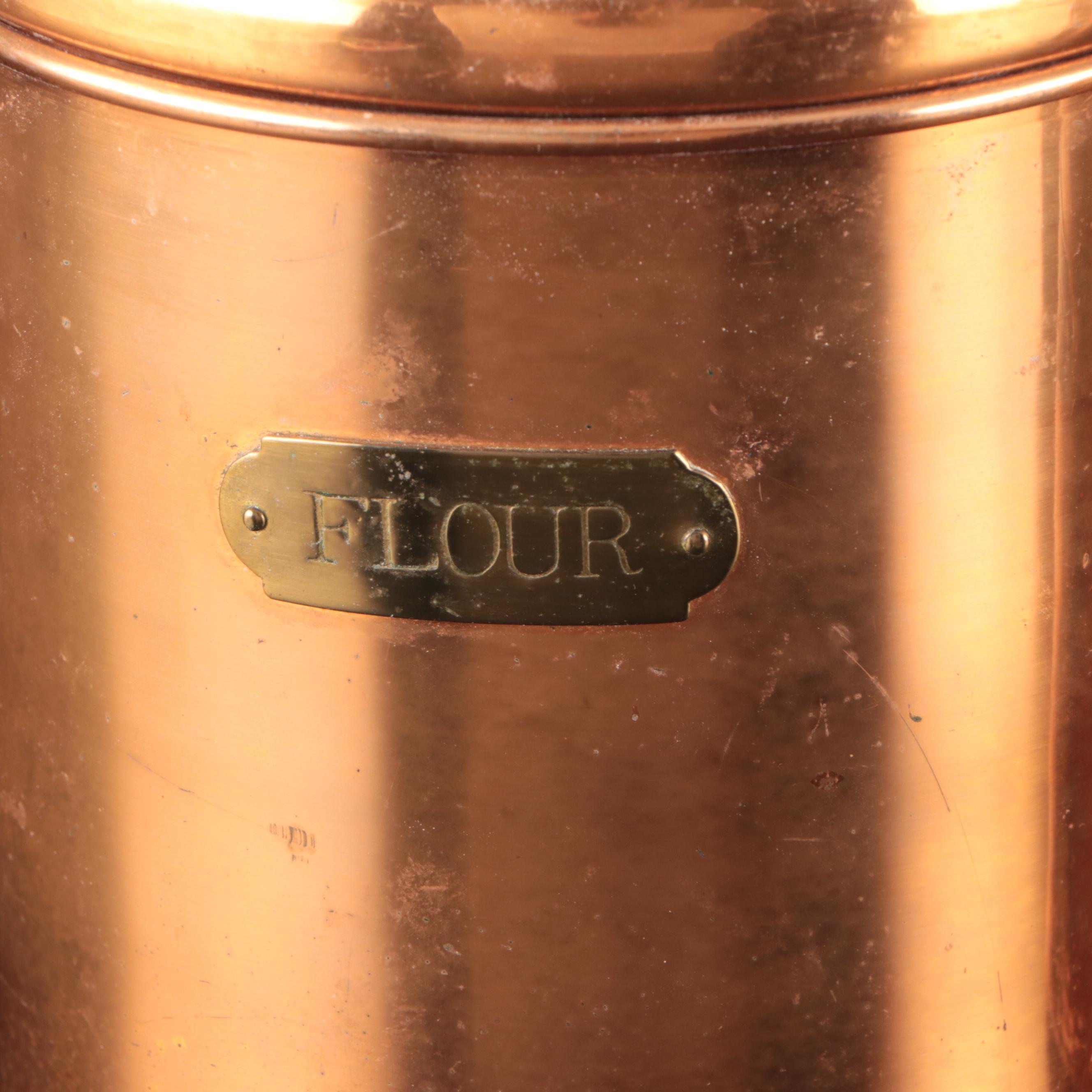 Copper Kitchen Storage Jars