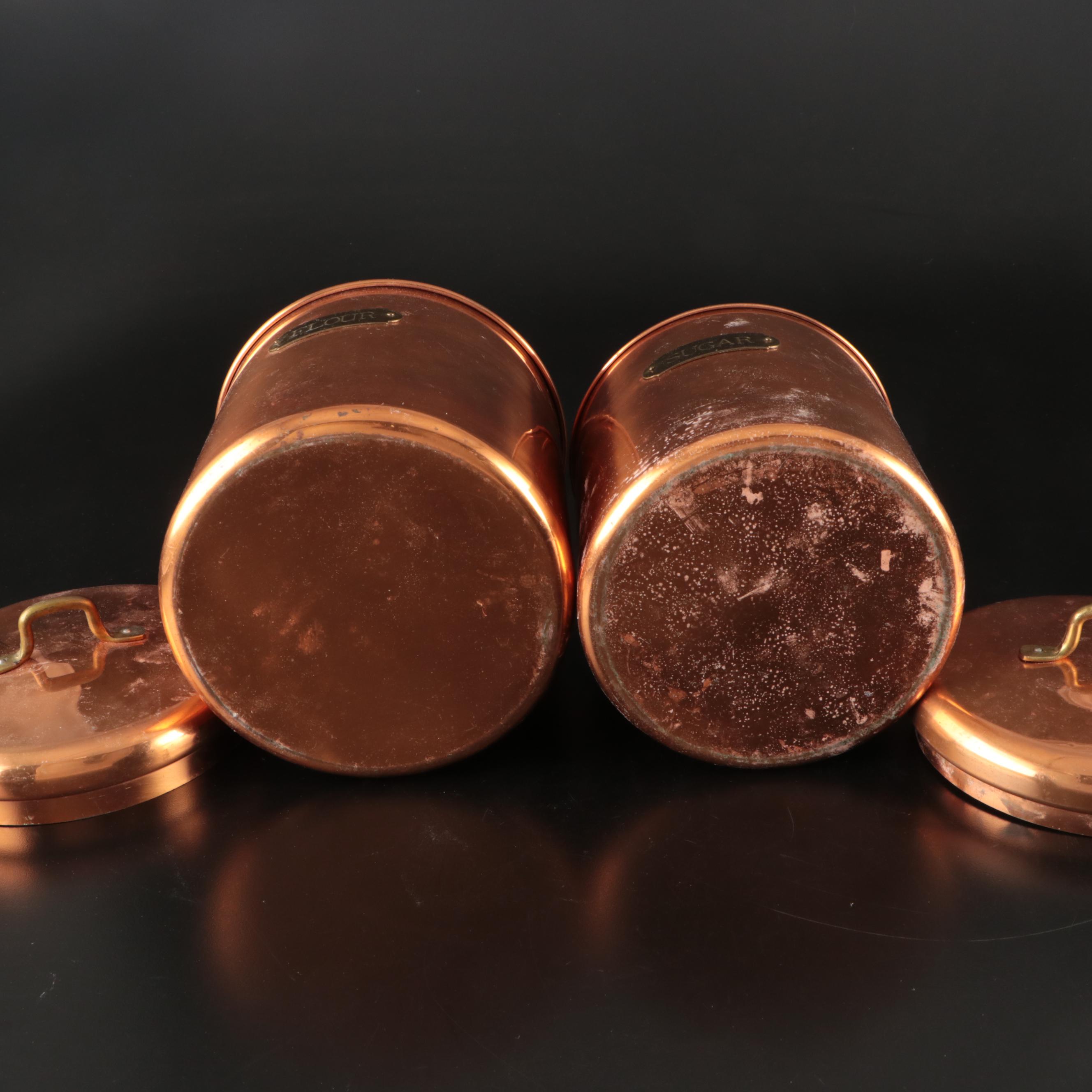 Copper Kitchen Storage Jars