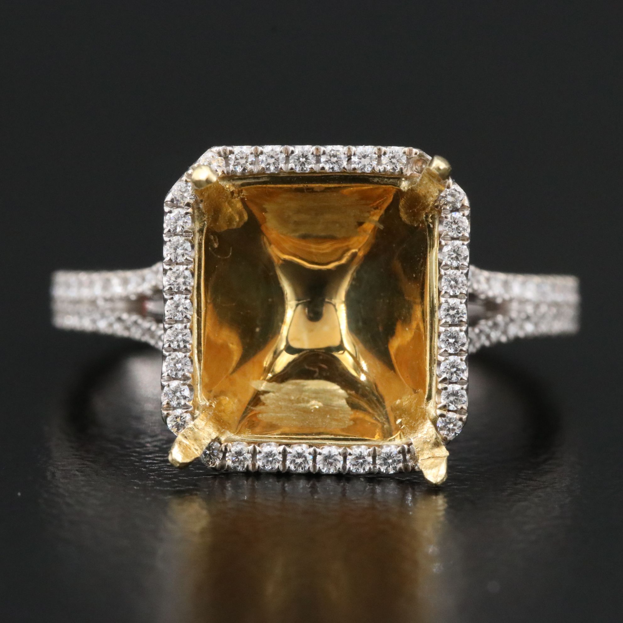 18K Two-Tone 0.54 CTW Diamond Ring