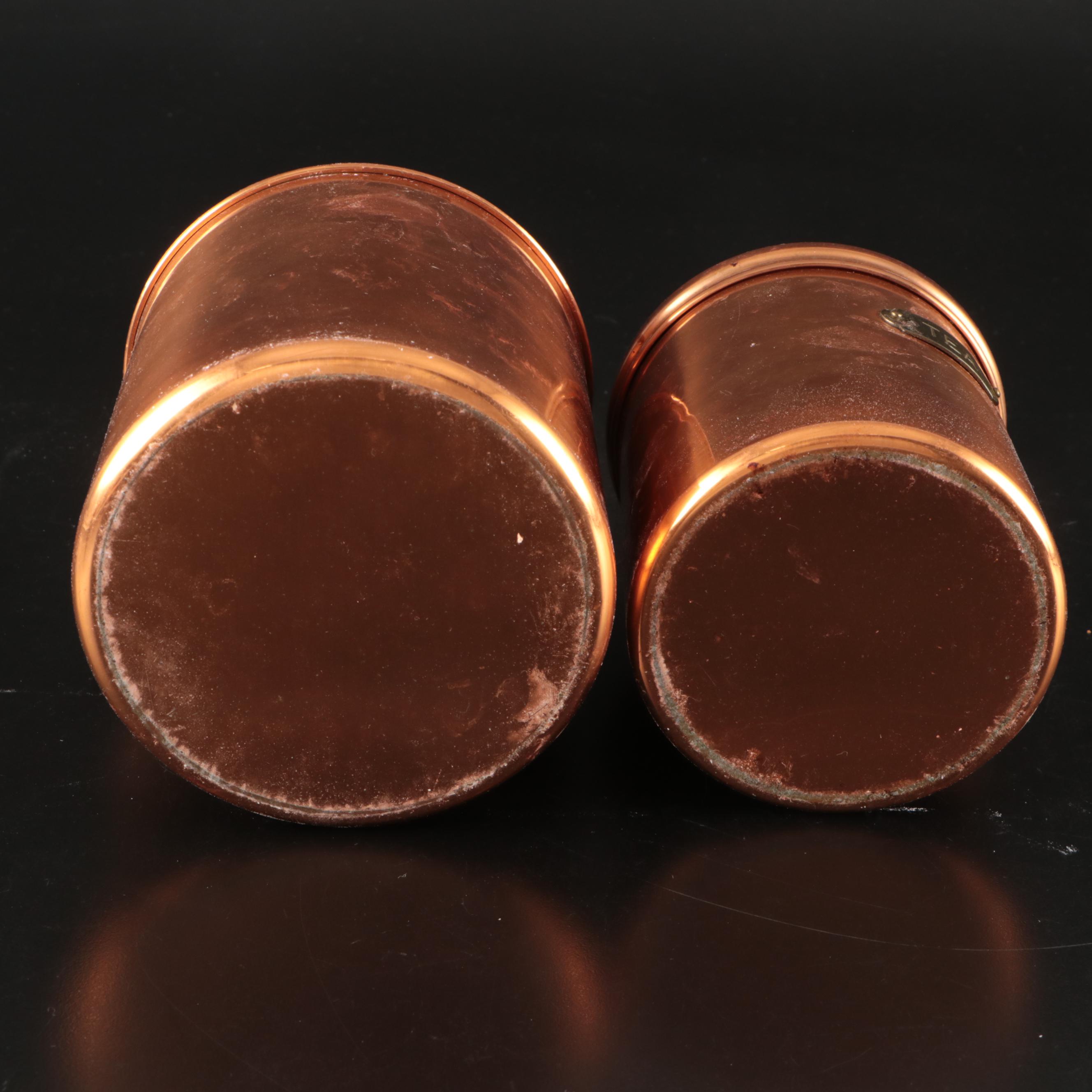 Copper Kitchen Storage Jars