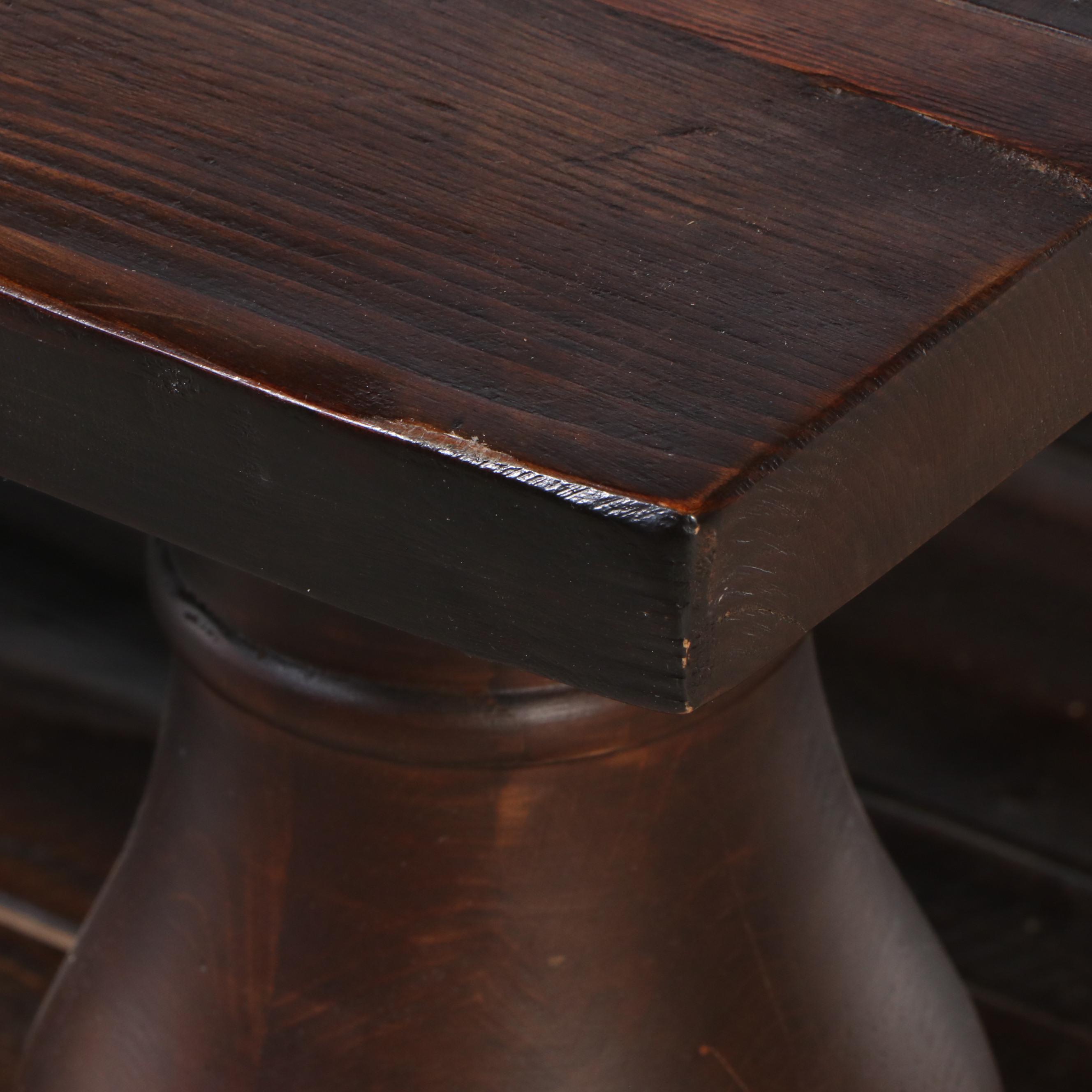 Contemporary Wood Plank Coffee Table