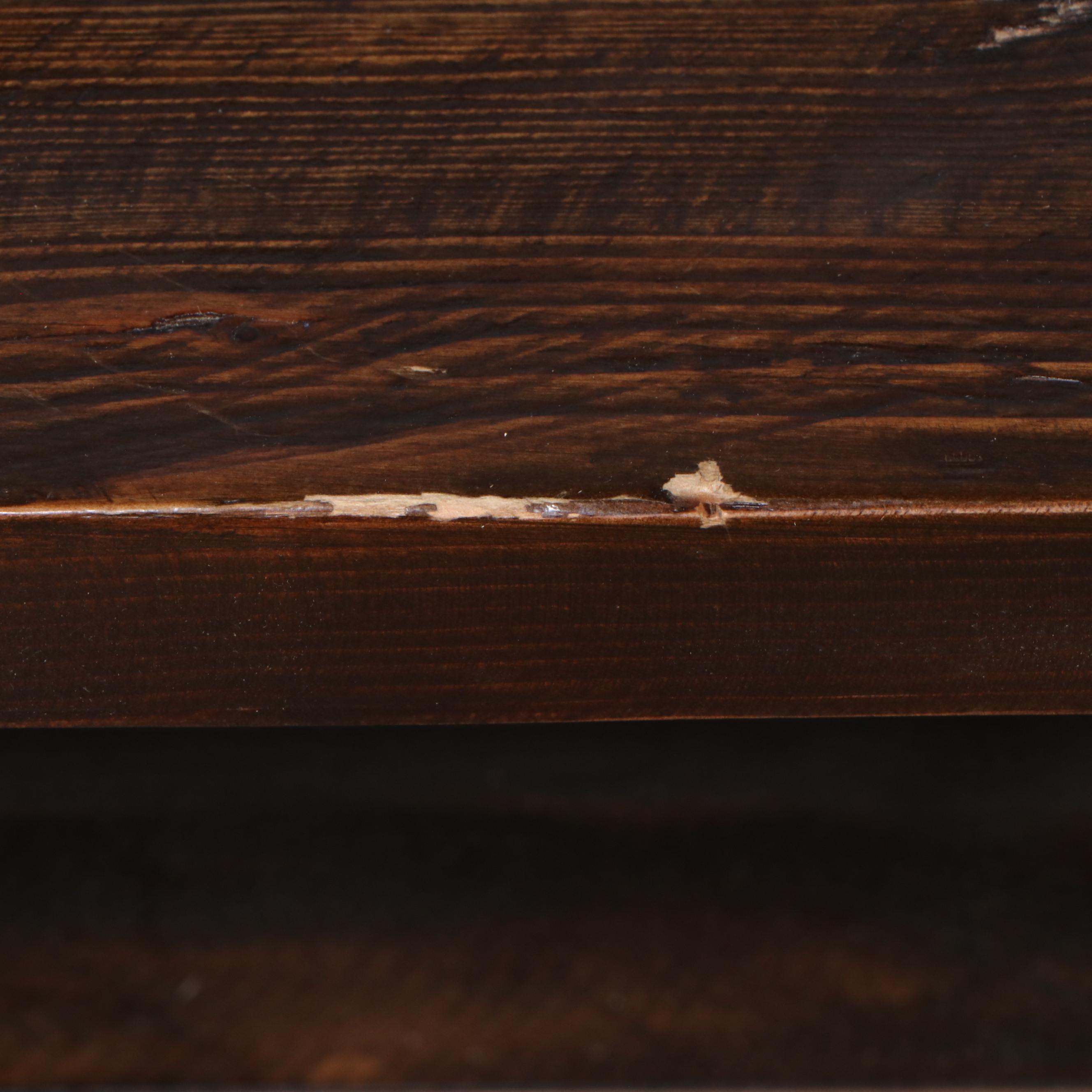 Contemporary Wood Plank Coffee Table