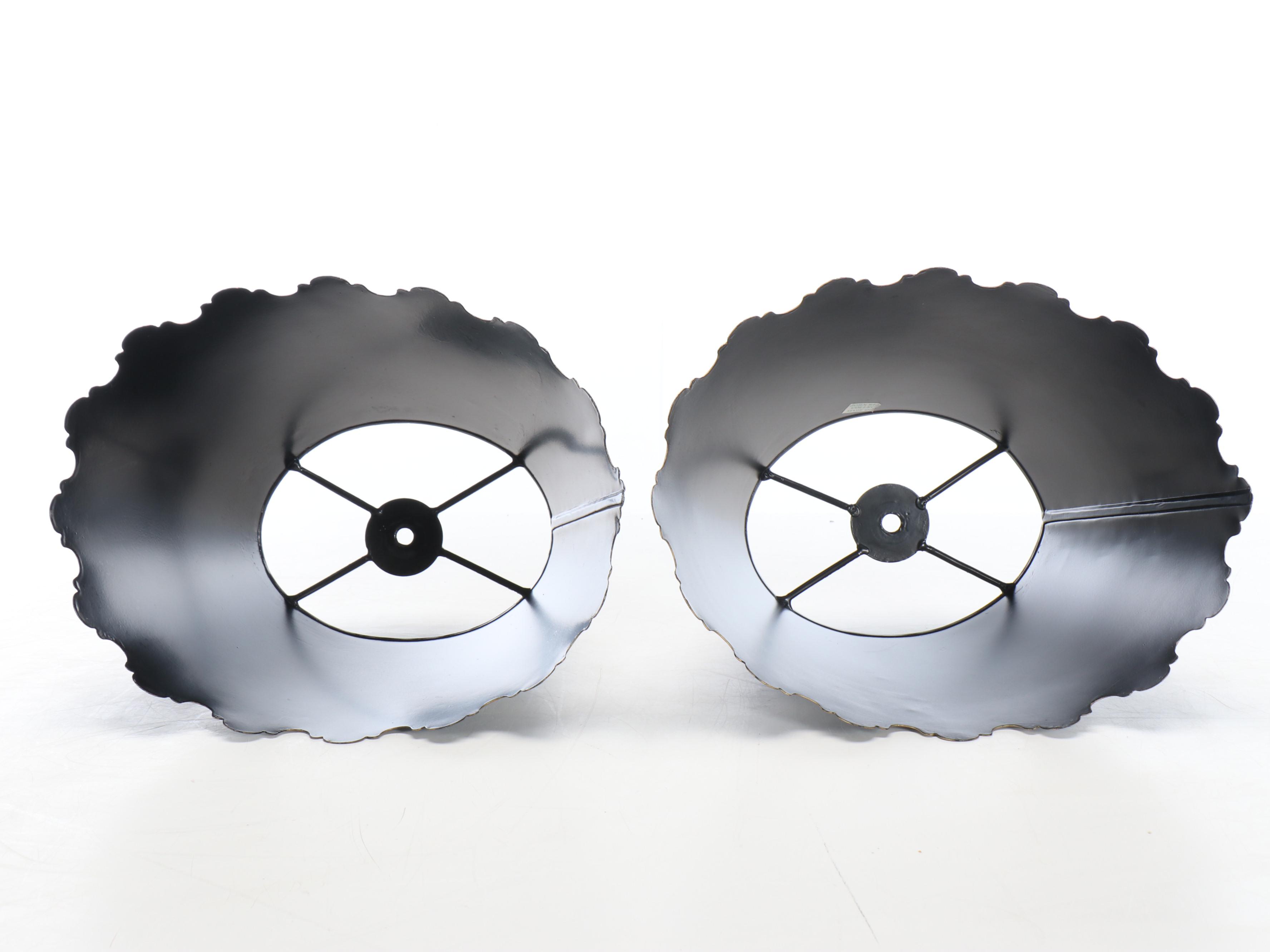 French Empire Style Metal on Gold Finish Wood Base Table Lamps