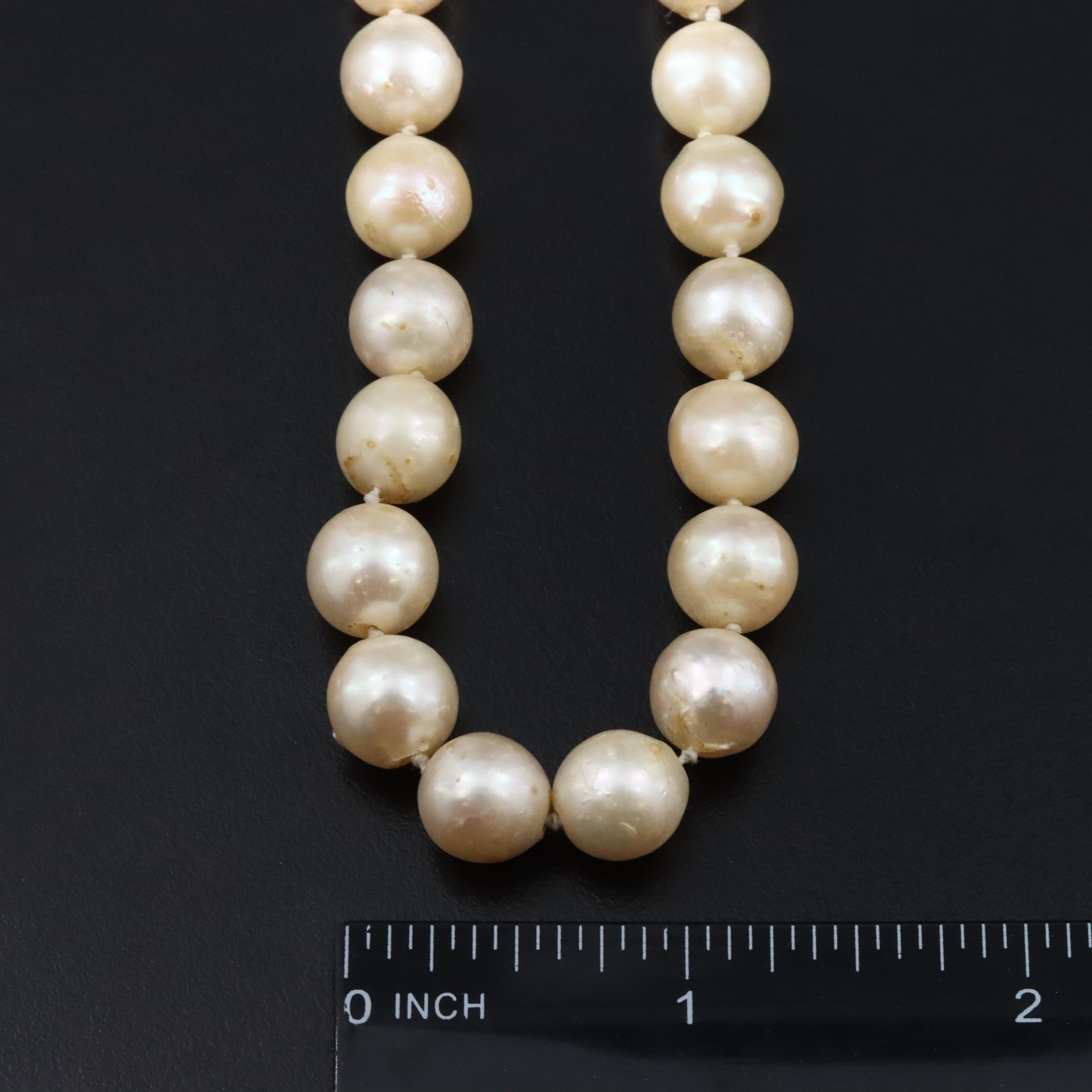 Pearl Necklace with 14K Clasp