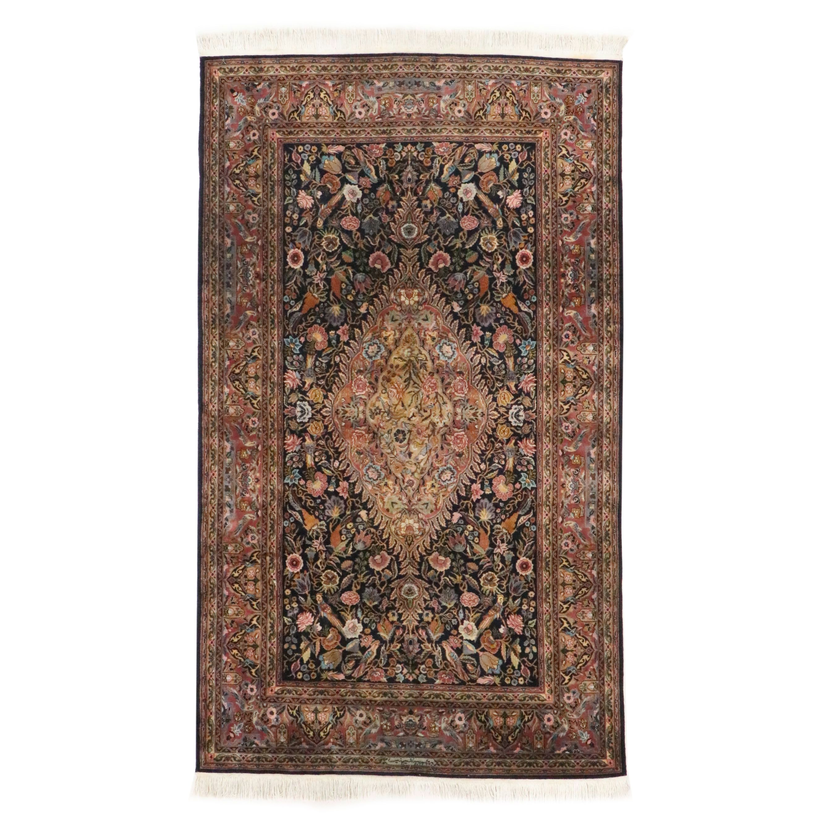 5'1 9'2 Hand-Knotted Persian Tabriz Area Rug