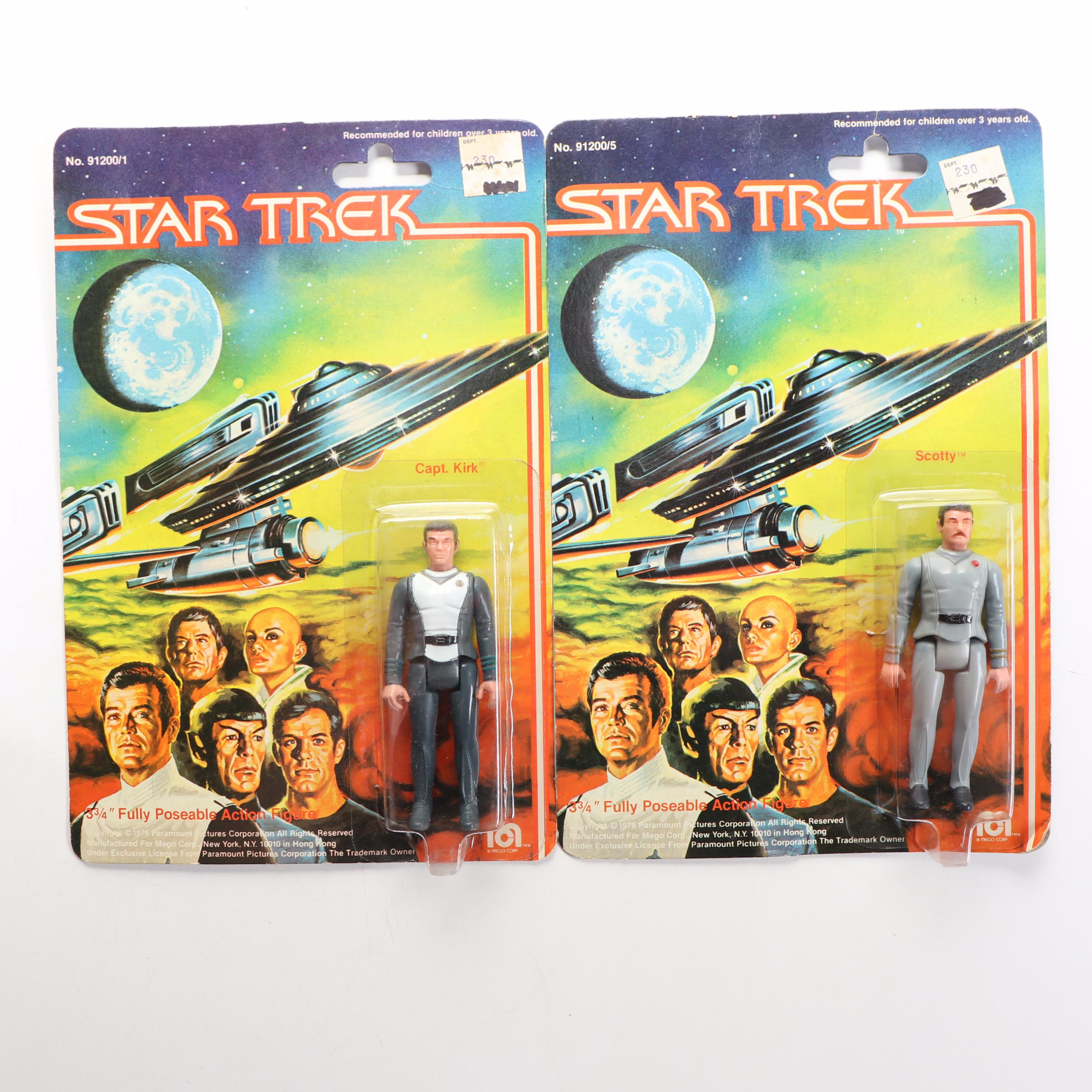 Mego "Star Trek" and "The Black Hole" Action Figures, 1979