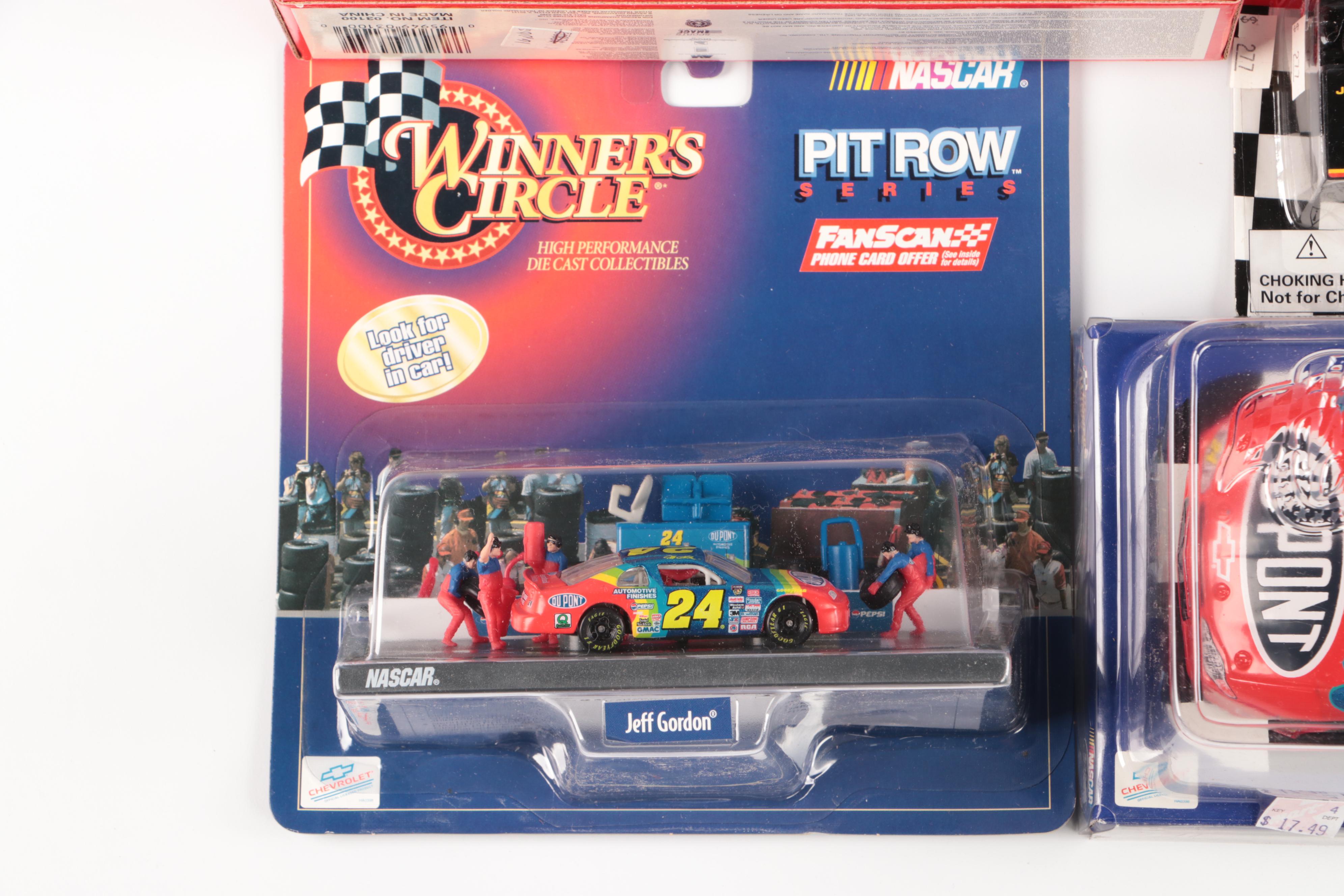 NASCAR Racing Champions Team Transporters with Stock Cars and Collectors Cards