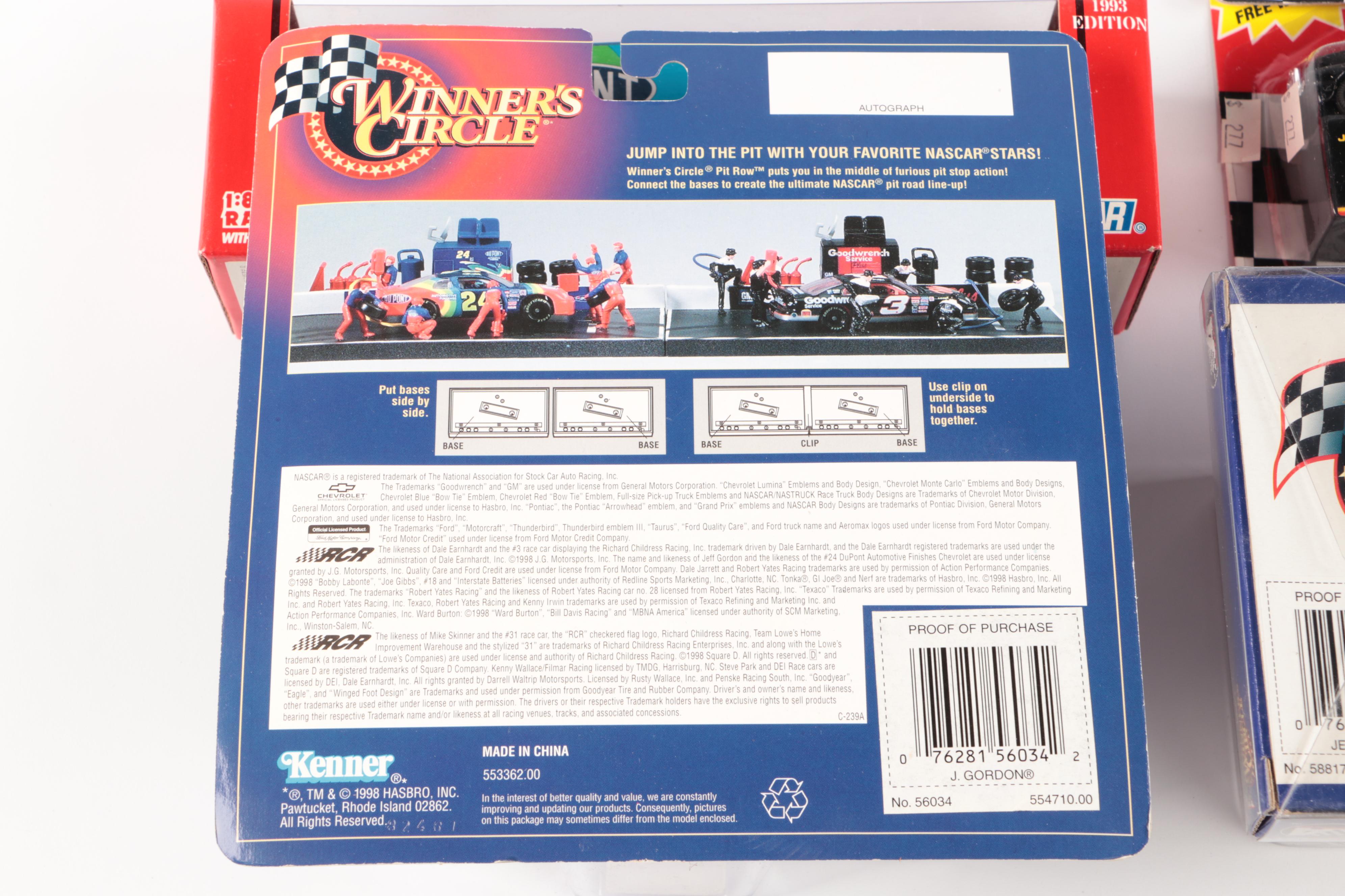 NASCAR Racing Champions Team Transporters with Stock Cars and Collectors Cards