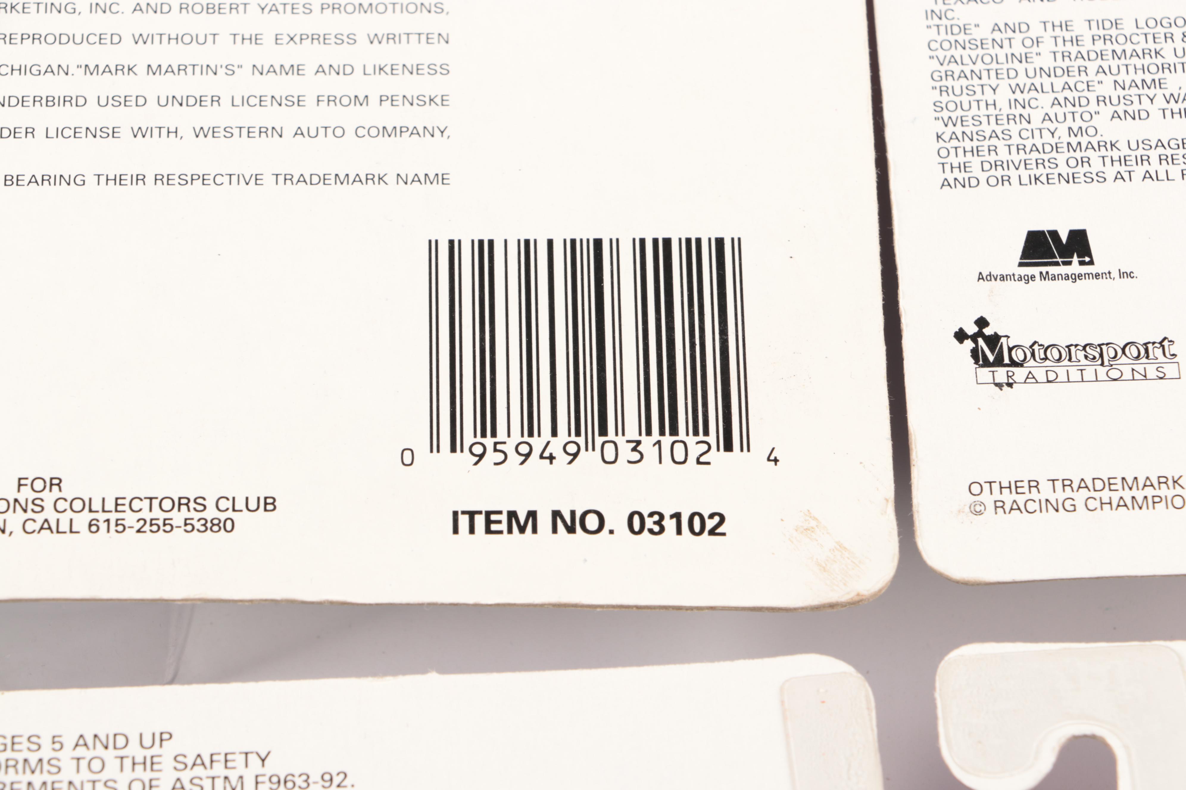 NASCAR Racing Champions Team Transporters with Stock Cars and Collectors Cards