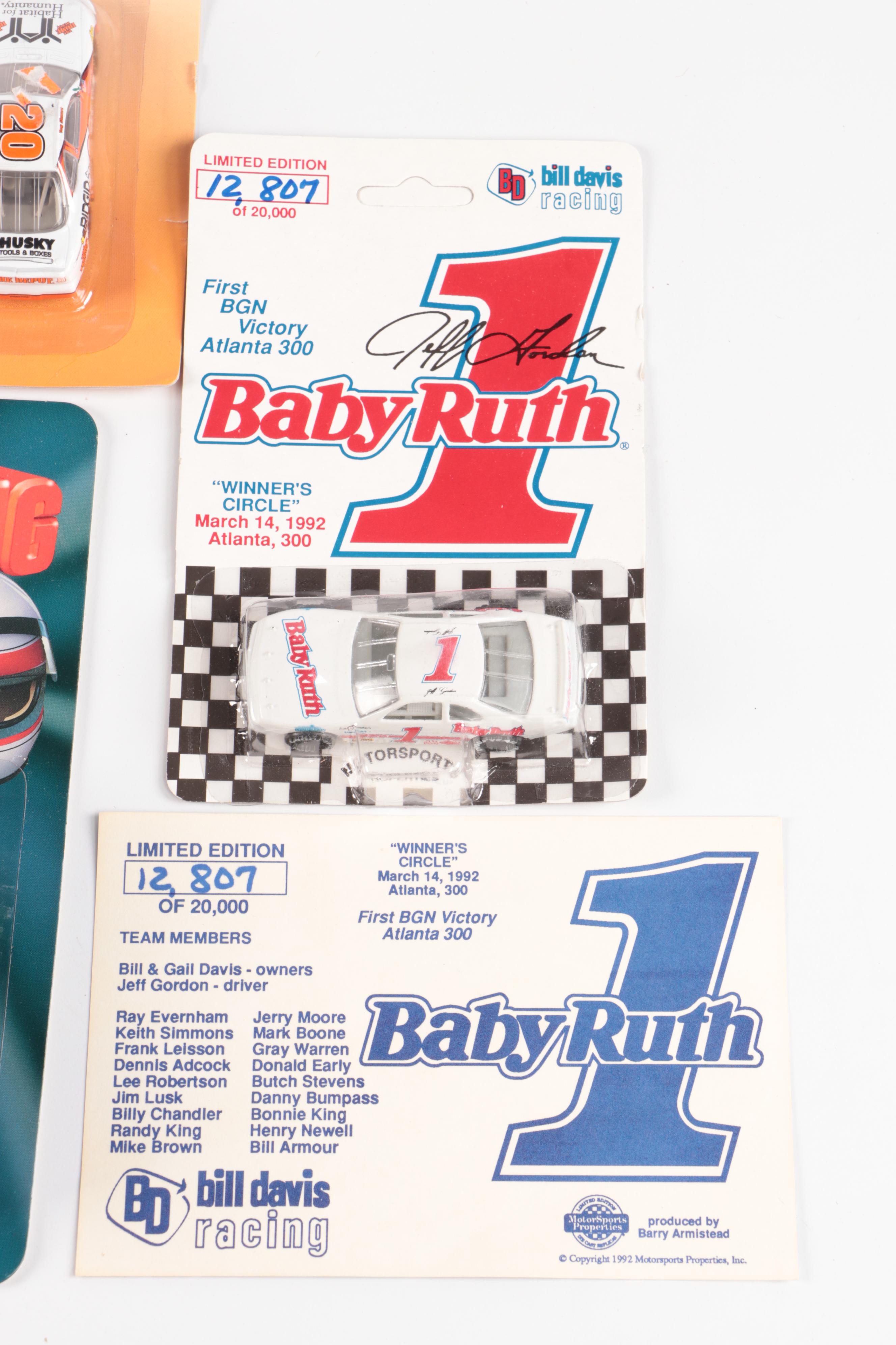 NASCAR Racing Champions Team Transporters with Stock Cars and Collectors Cards