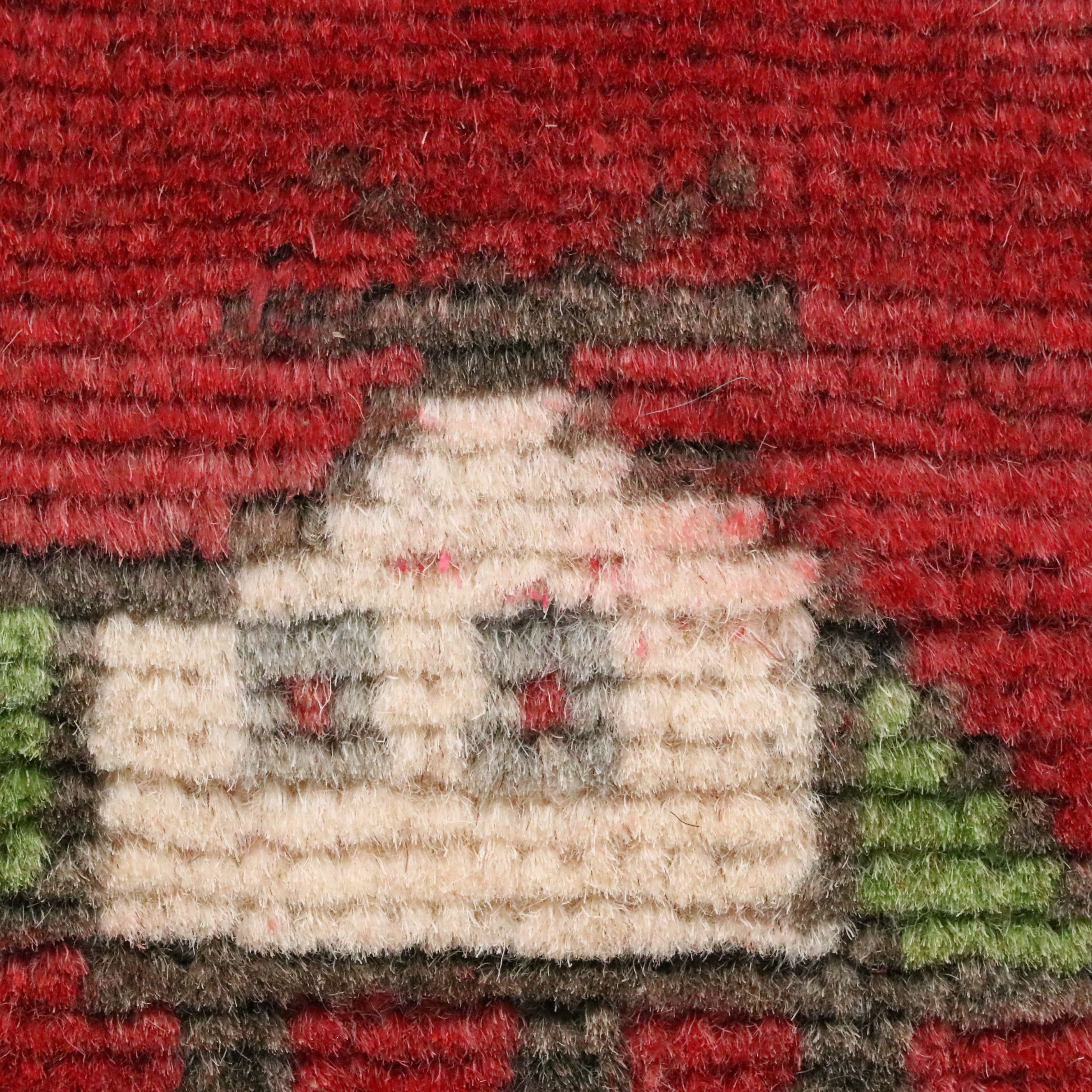 6'6 x 9'10 Hand-Knotted Afghan Pictorial War Rug Area Rug