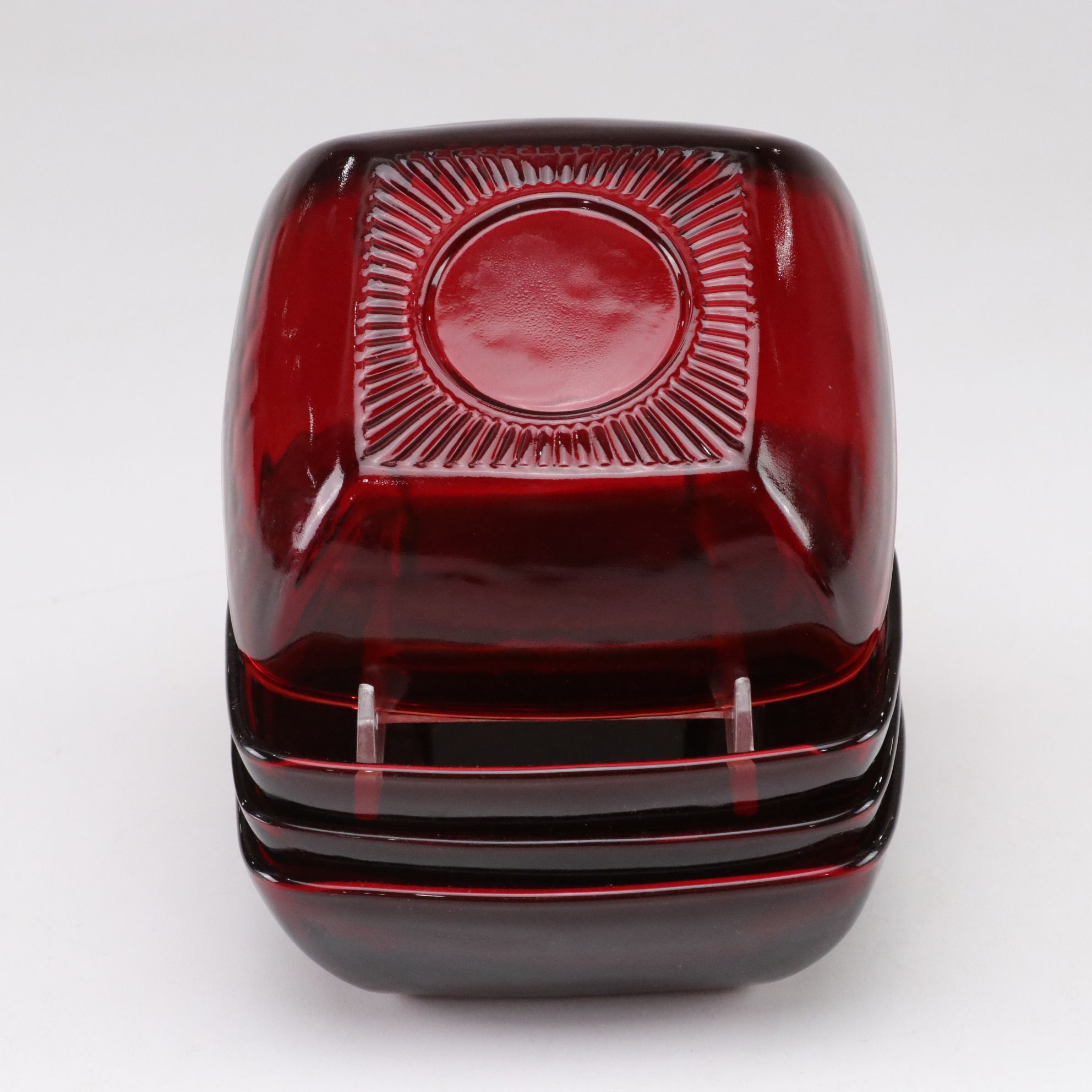 Anchor Hocking "Charm Ruby" Dinnerware Setting for Four