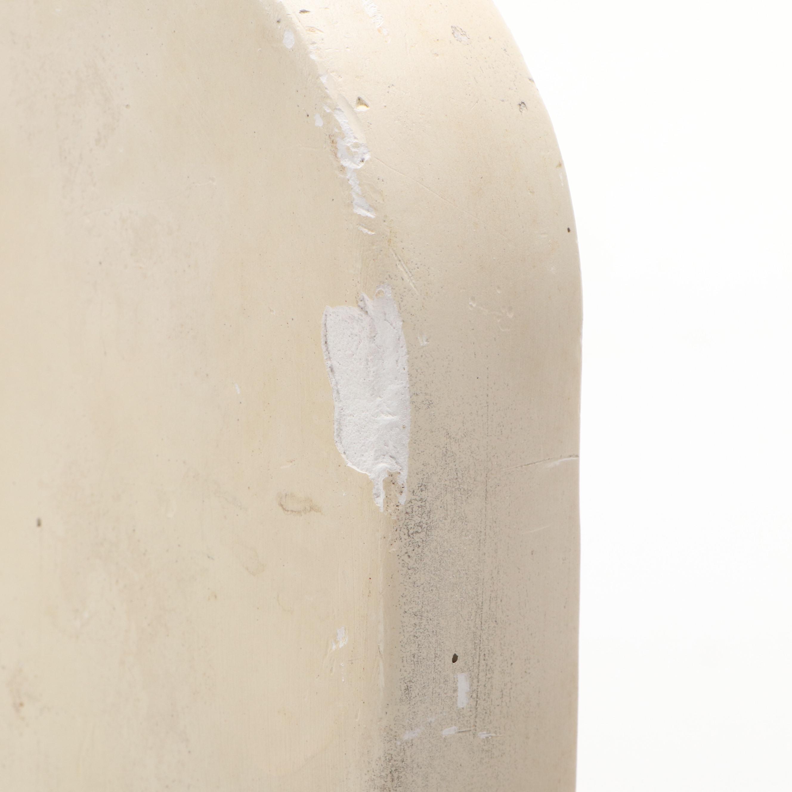 Chalkware Virgin Mary Votive Candle Wall Hanging, Figurine and Wall Medallion