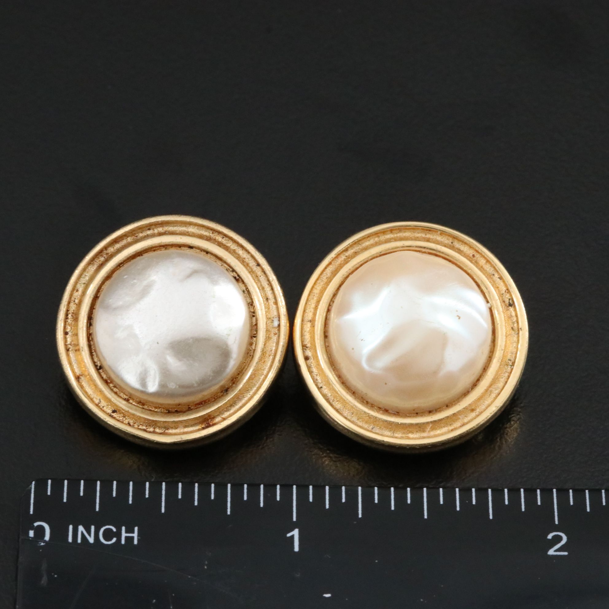 Givenchy Faux Pearl Clip Earrings