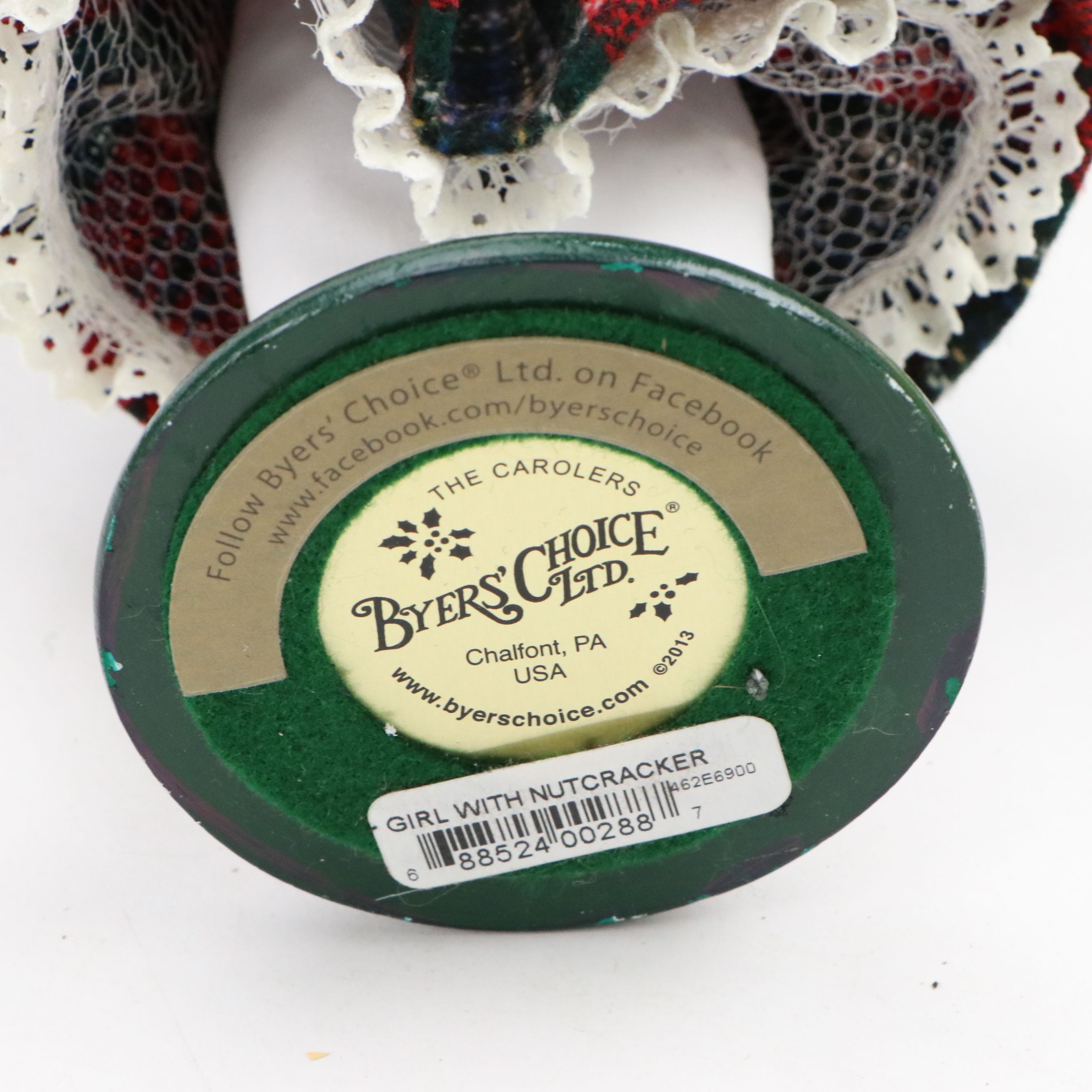 Byers' Choice "Girl with Nutcracker" with Other Carolers and Staircase Stand