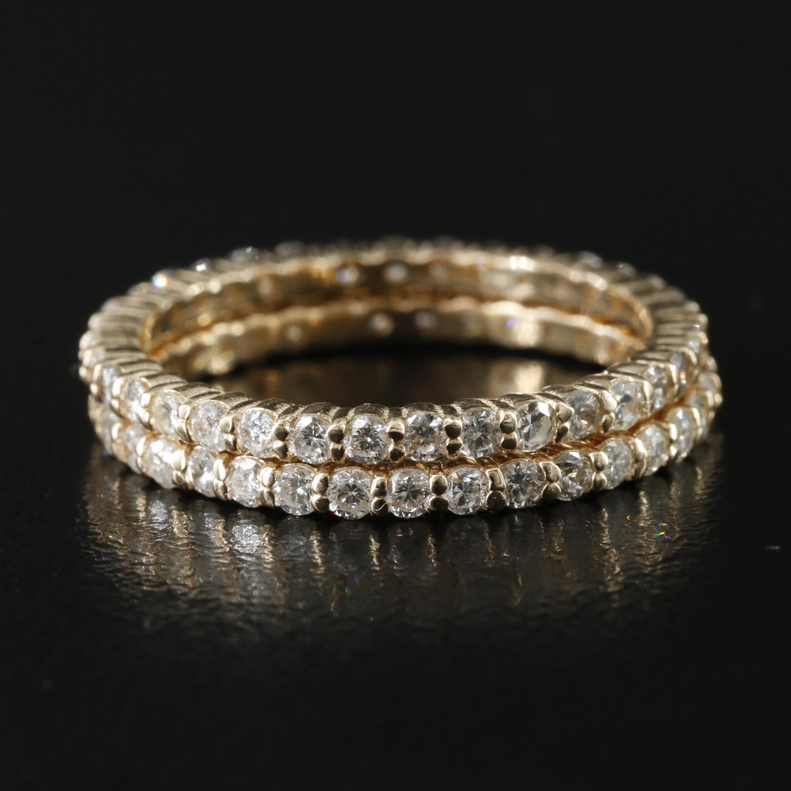 14K 1.31 CTW Diamond Eternity Bands