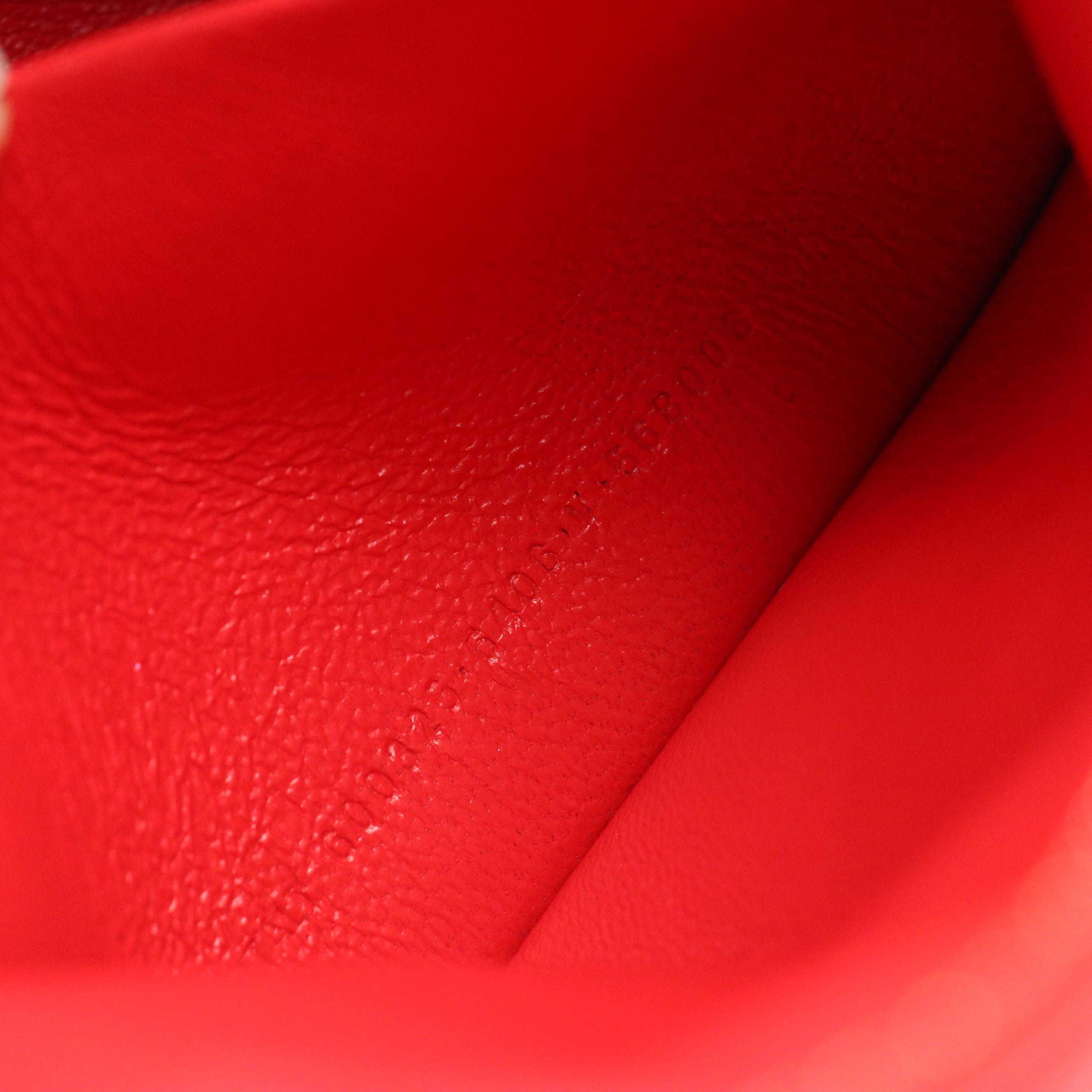 Balenciaga B Camera Crossbody Bag in Red Diamond Stitched Quilted Leather