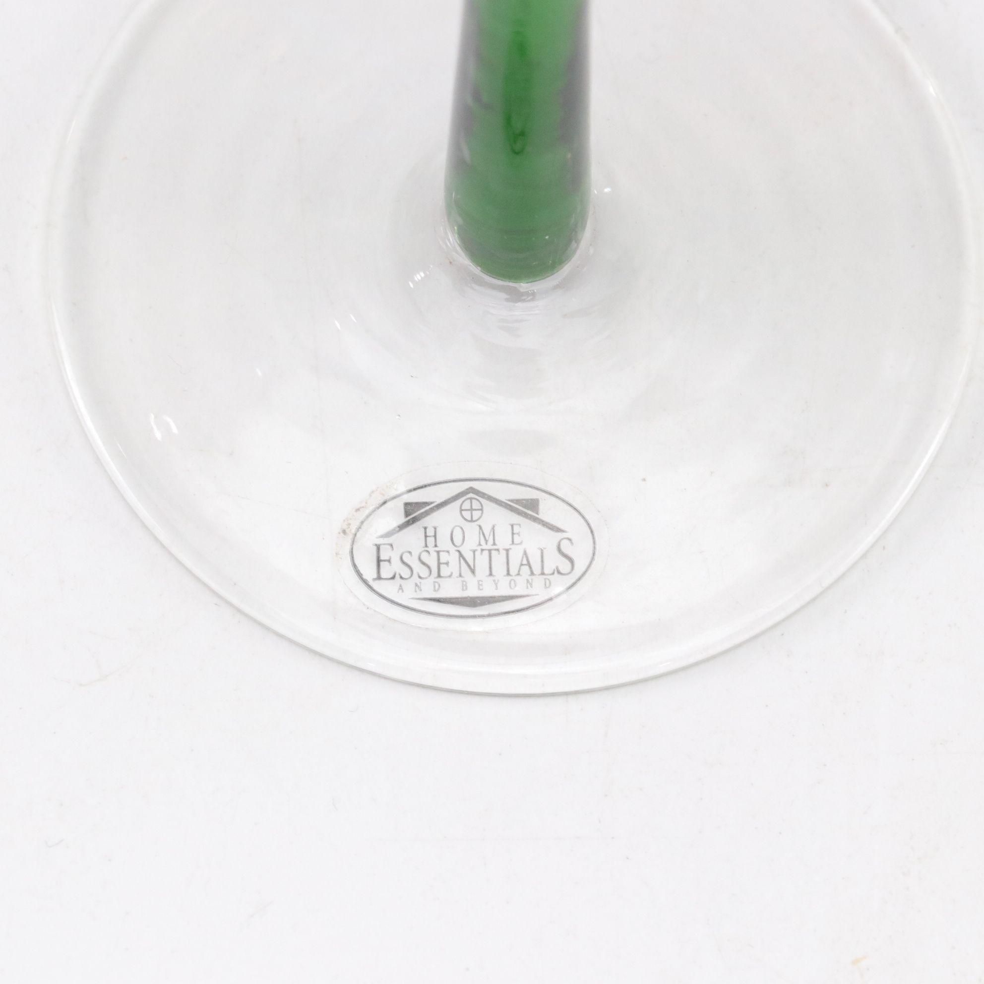 Gilt & Colored Stem Wine Glasses with Fruit Bowl