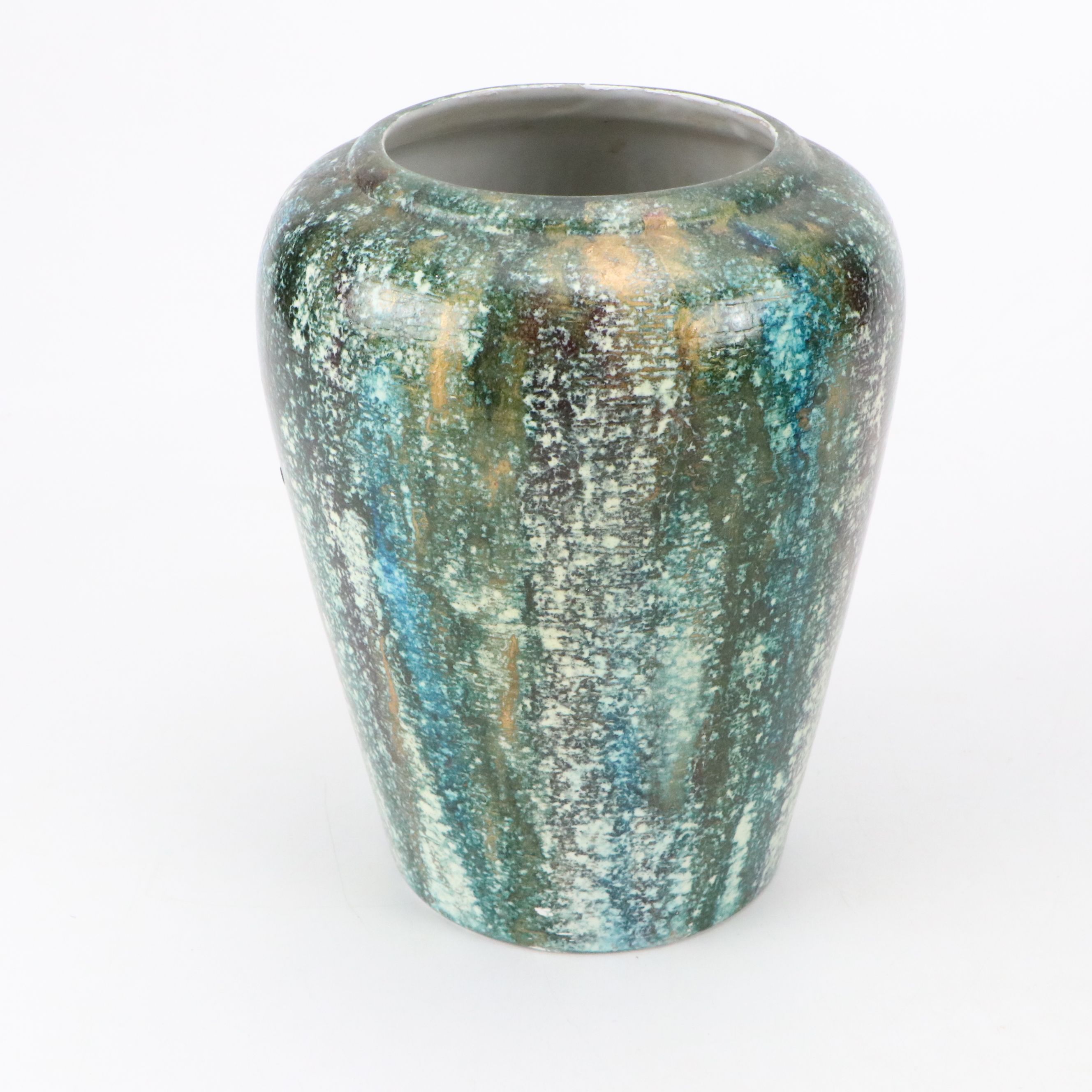 Glass Wine Jug with Haeger and Other Ceramic Vases