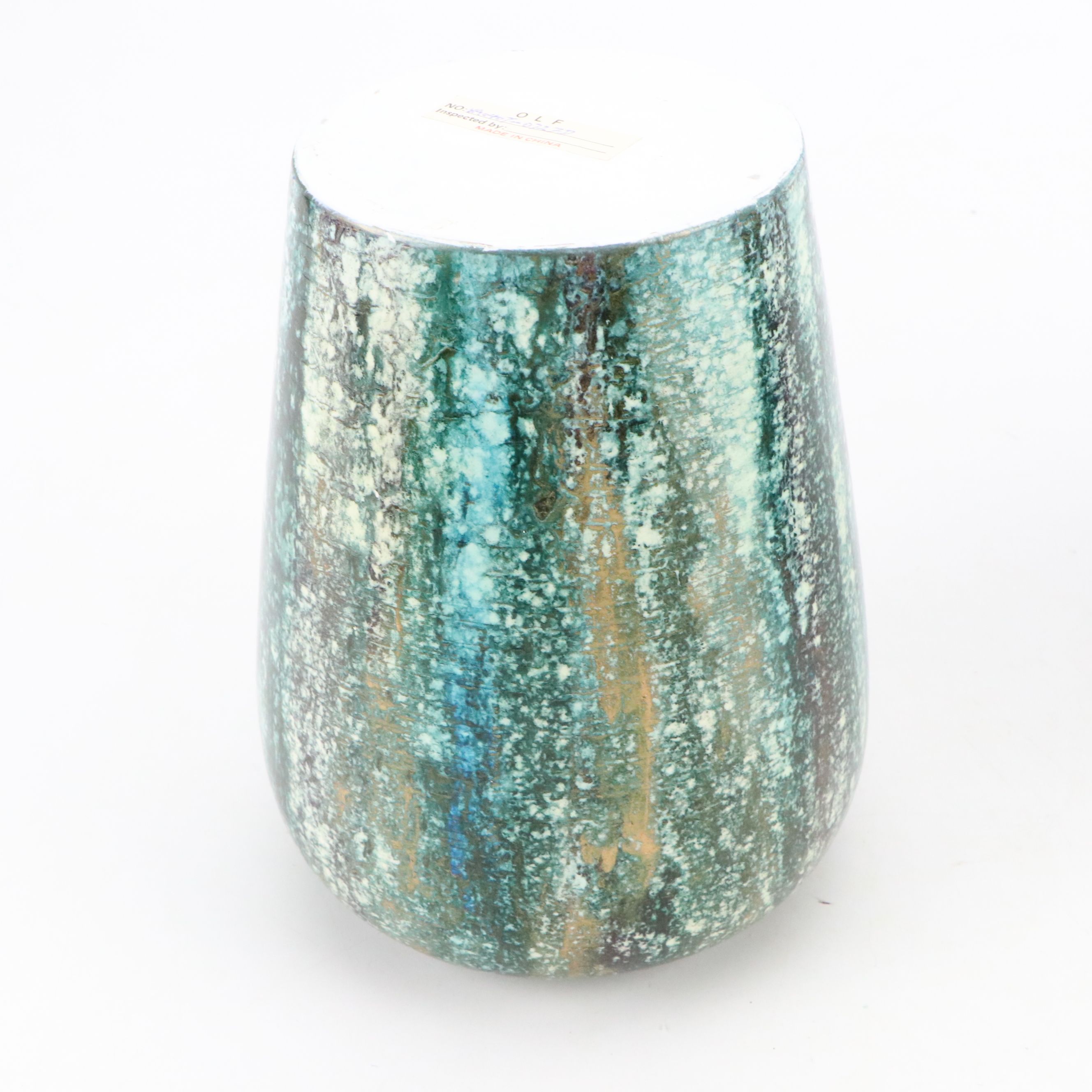 Glass Wine Jug with Haeger and Other Ceramic Vases