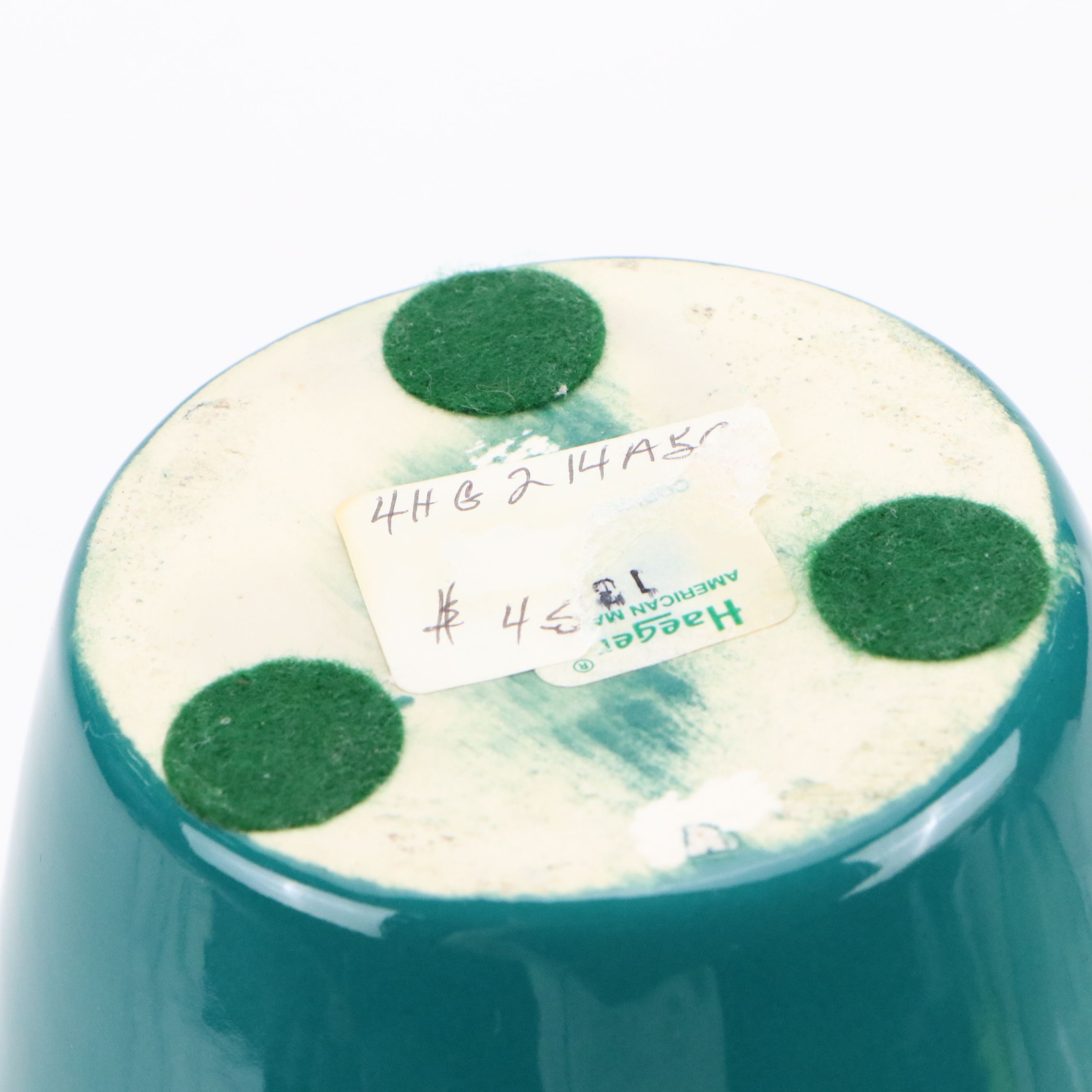 Glass Wine Jug with Haeger and Other Ceramic Vases