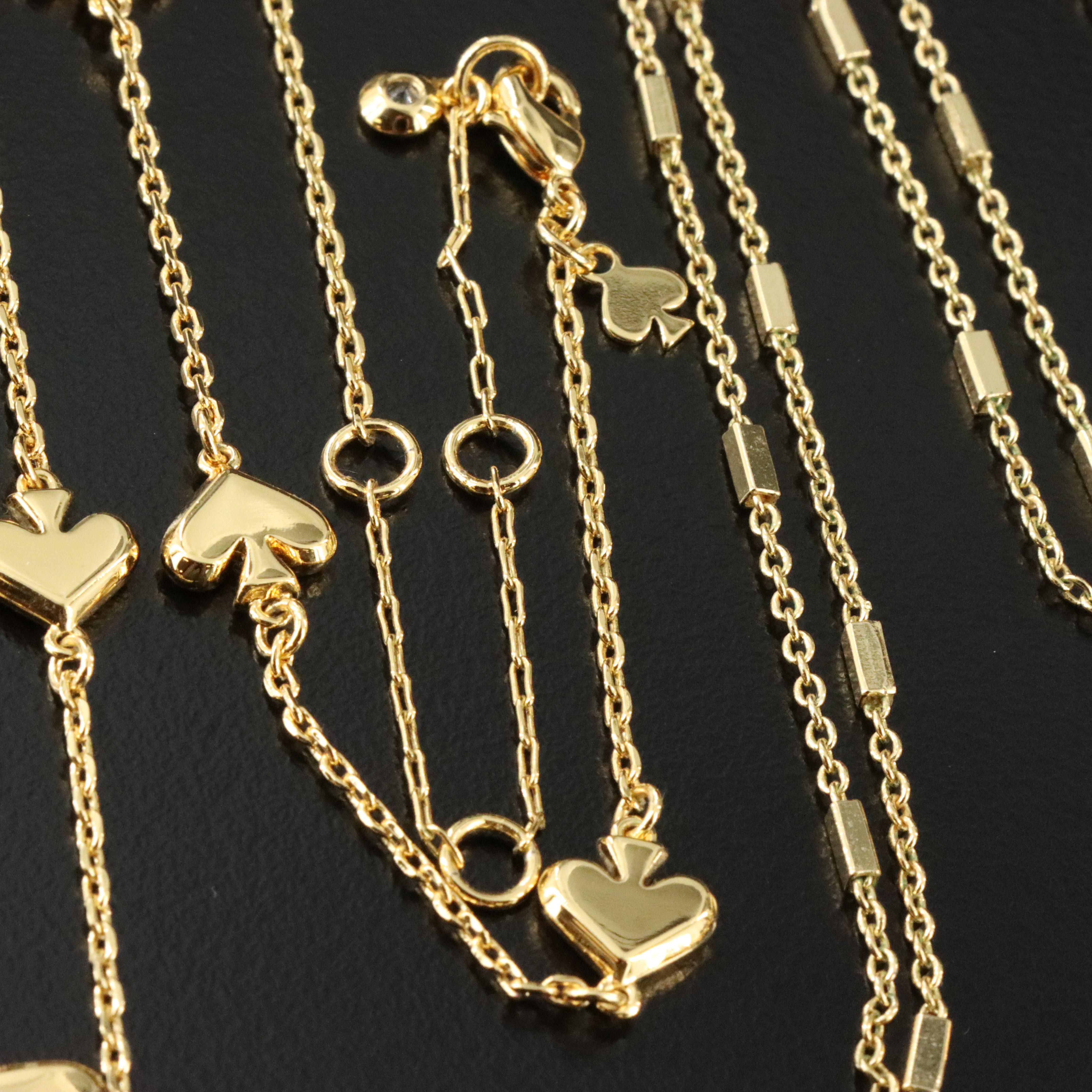 Sterling Mariner Chain, Kate Spade and Station Necklaces