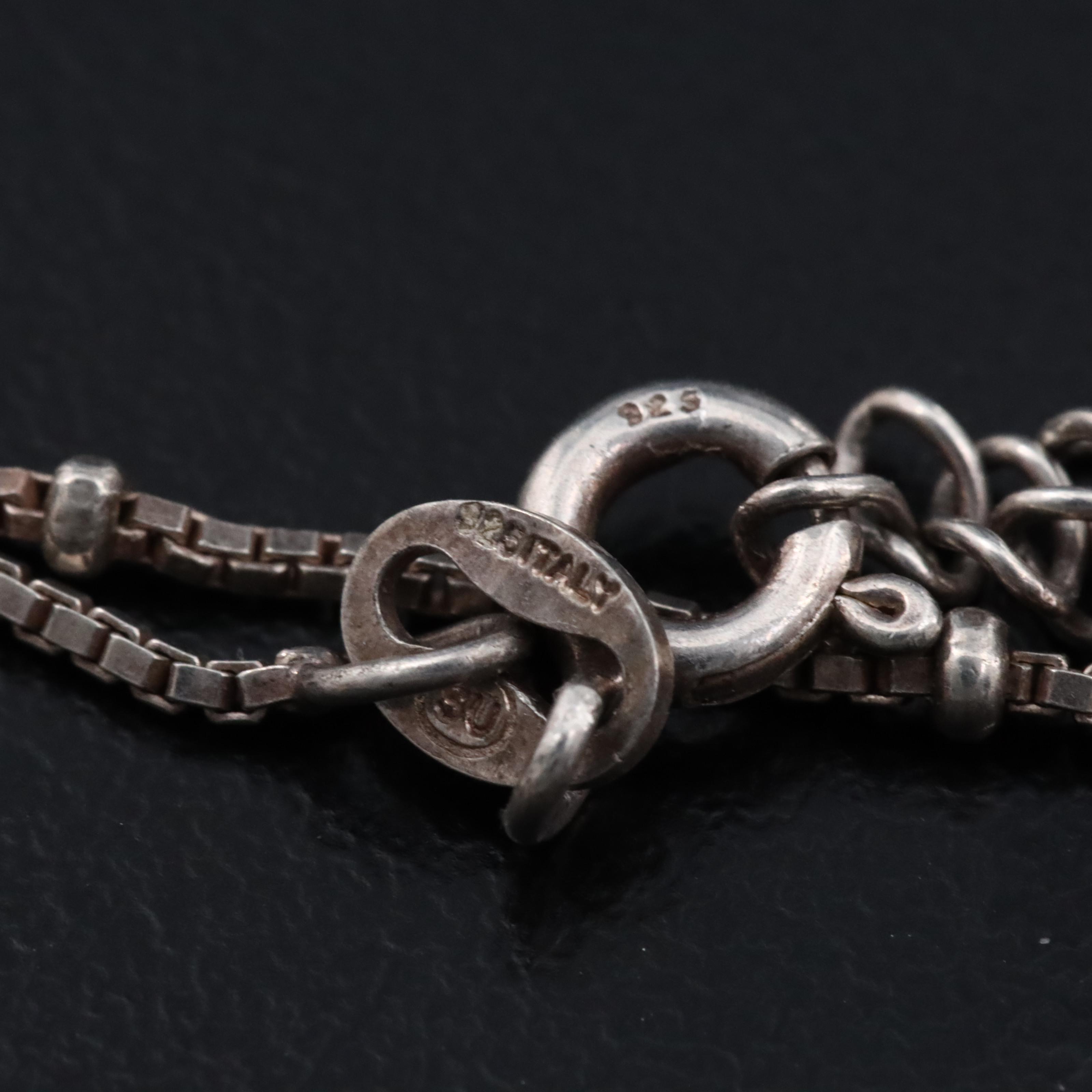 Sterling Topaz Pendant Necklace