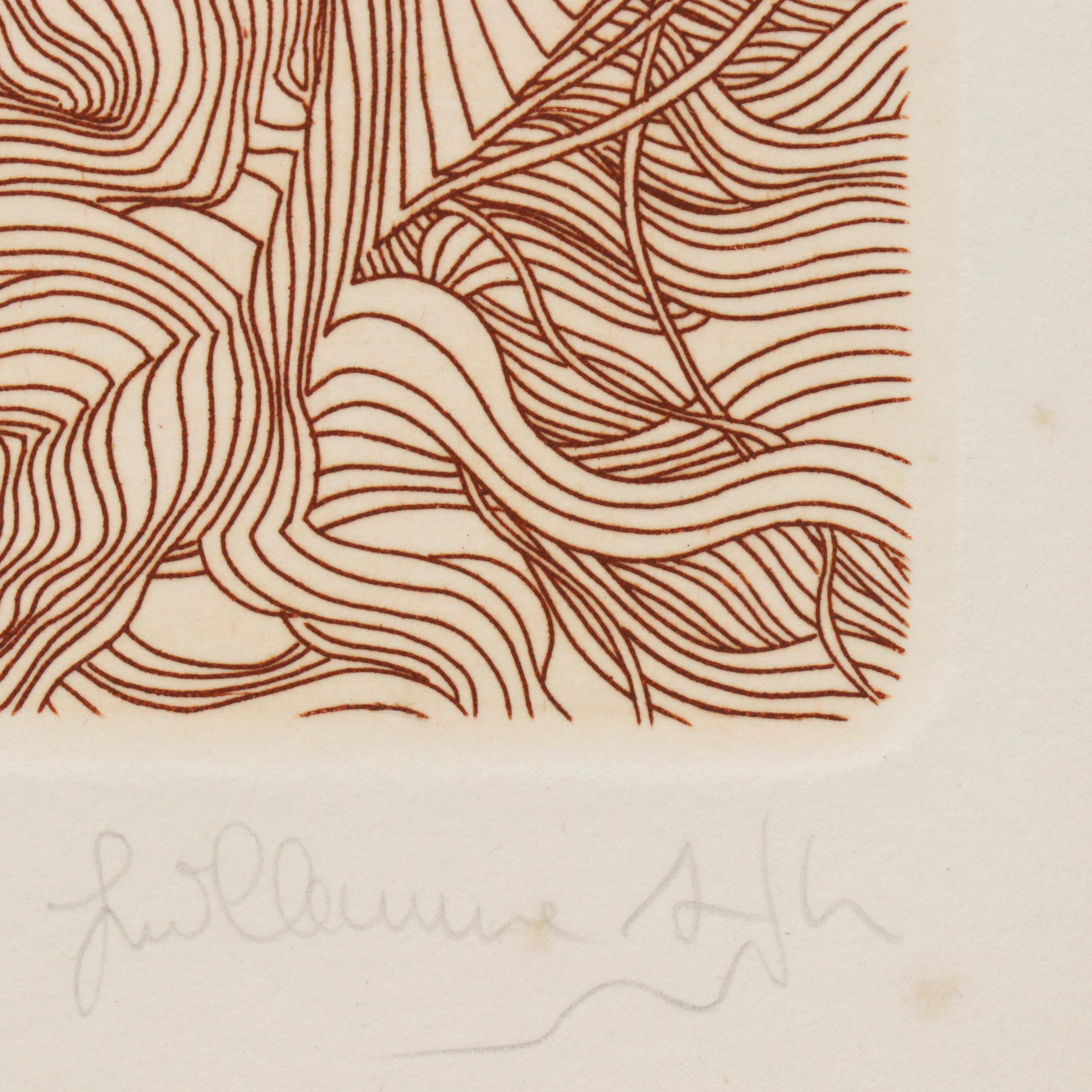 Guillame Azoulay Etching "Gracilistyla," Late 20th C.