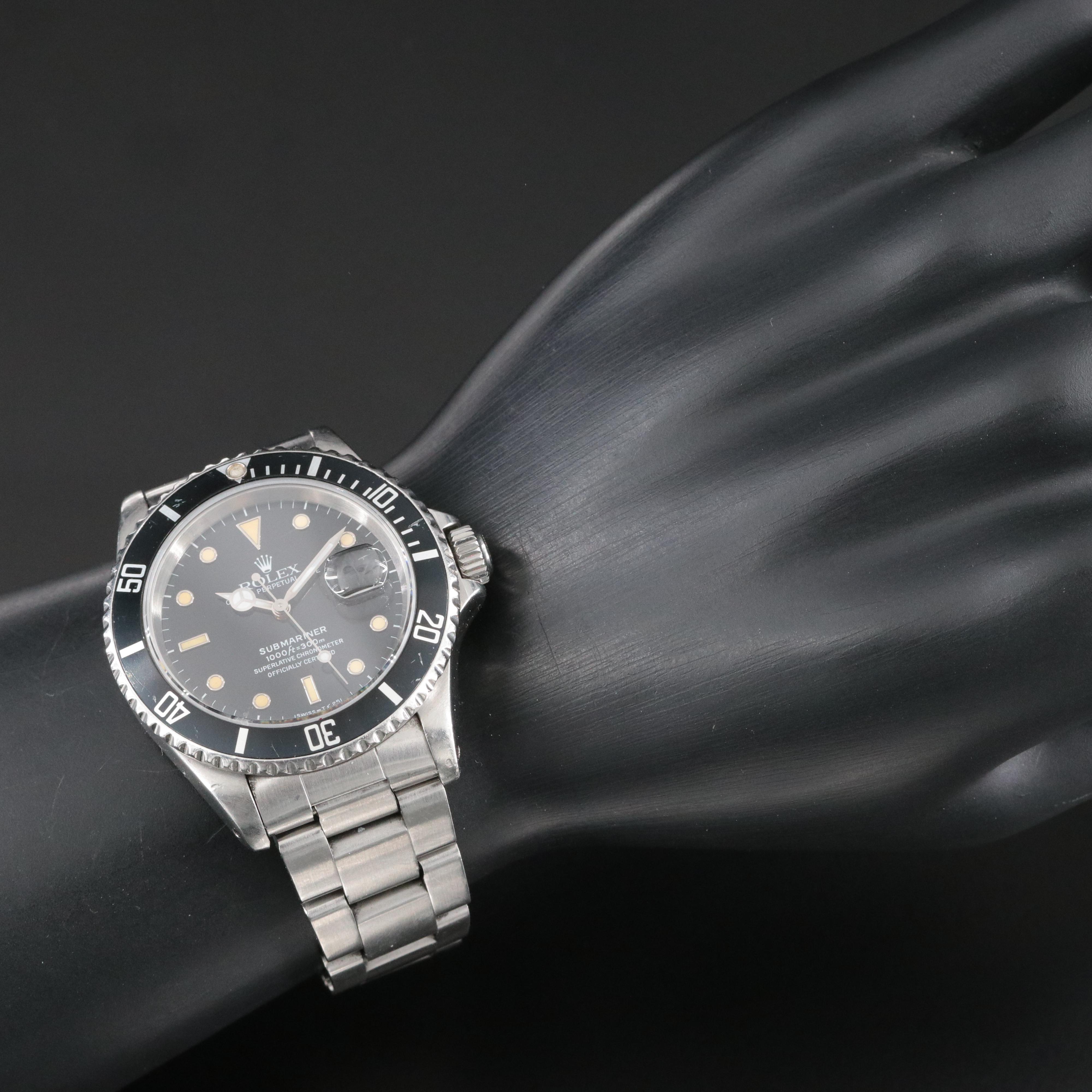 1990 Rolex Submariner Oyster Perpetual Date 16610 Watch