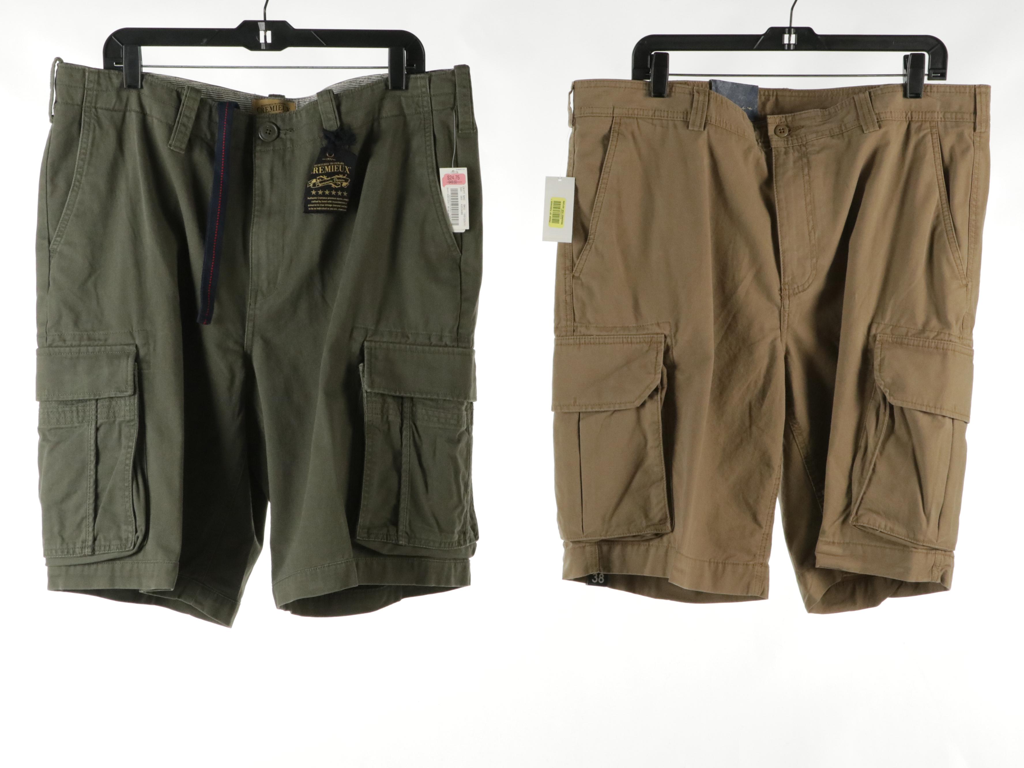 Men's Cremieux Cargo Shorts, Callaway Golf Cotton T-Shirts, More Tees, With Tags