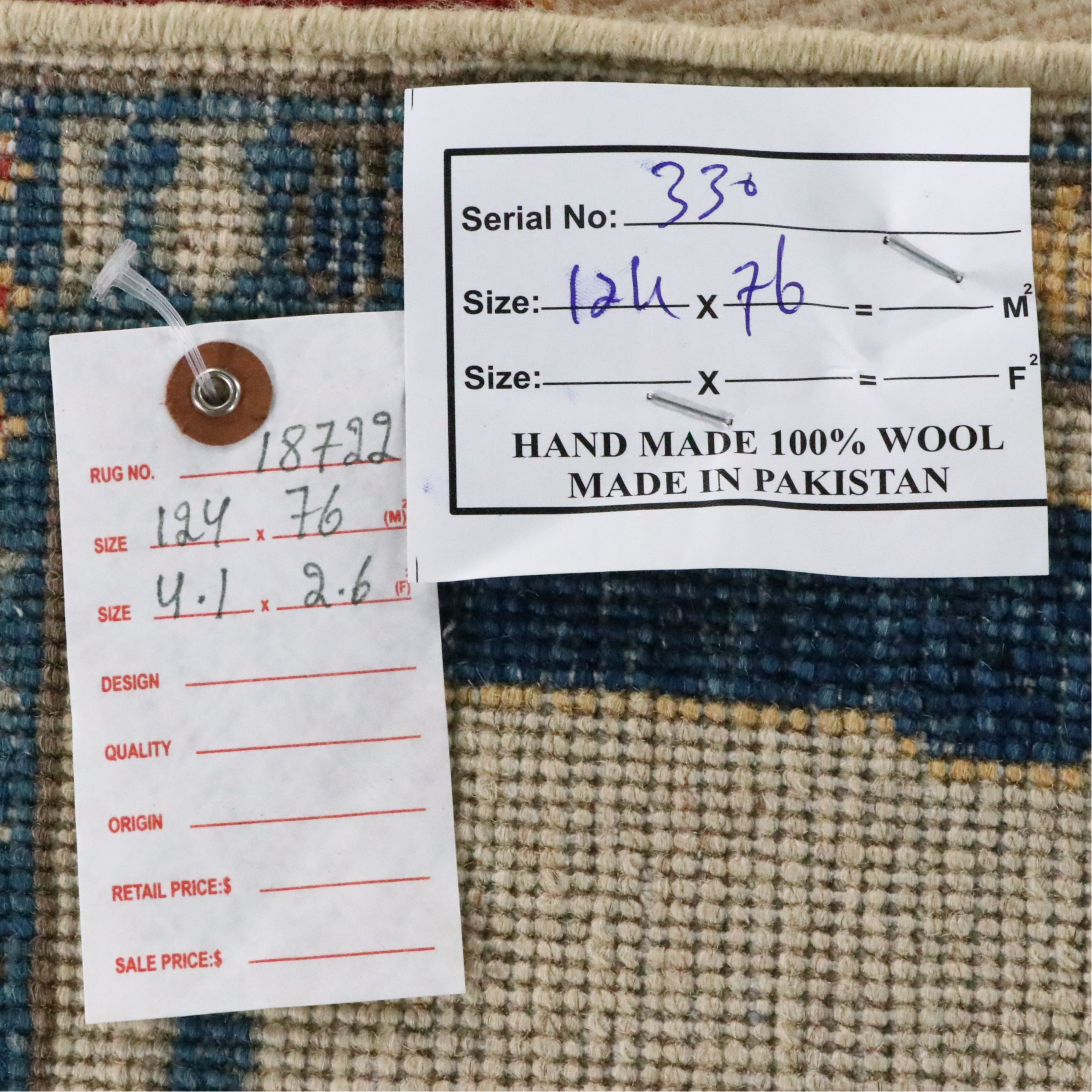 2'7 x 4'2 Hand-Knotted Pakistani Pictorial War Accent Rug