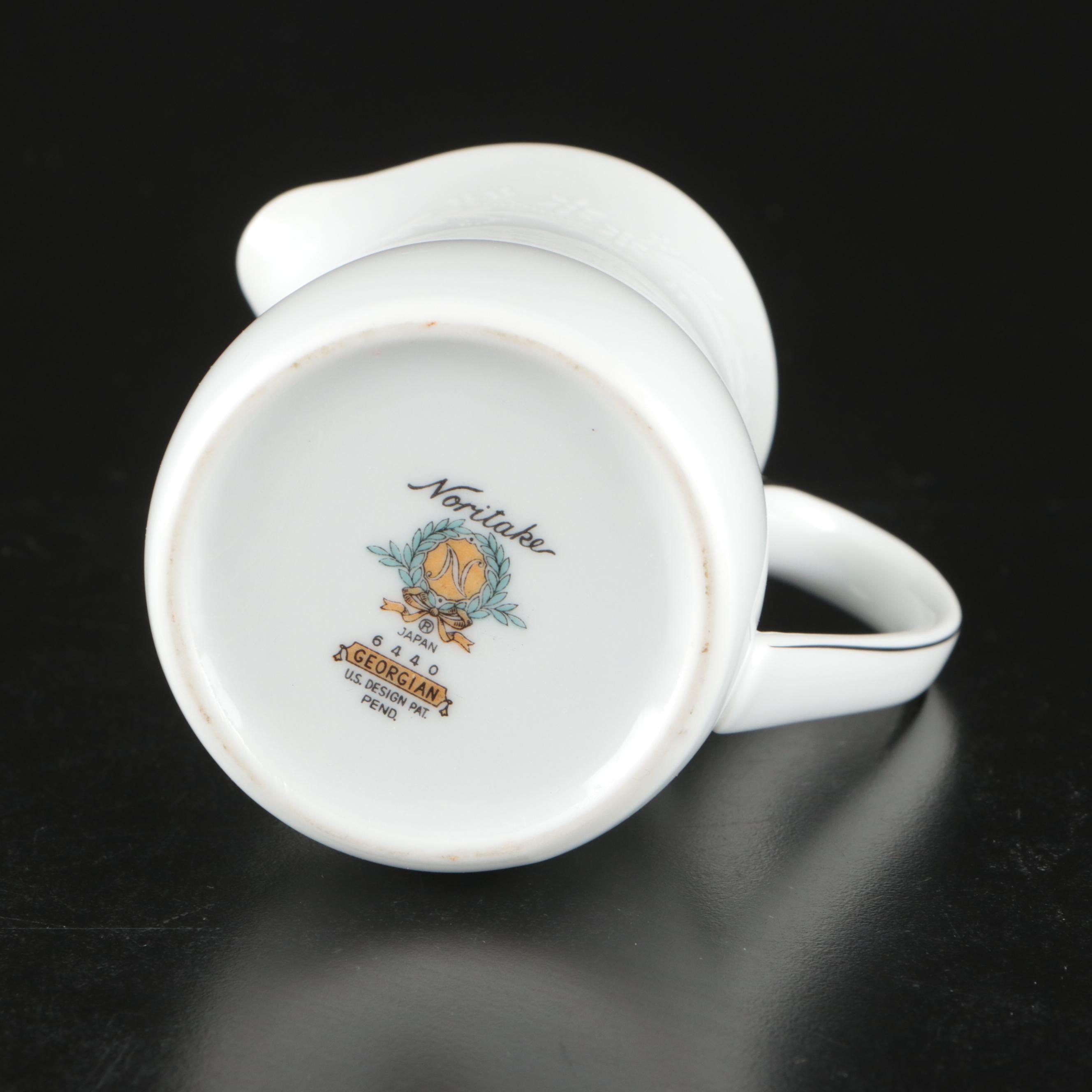 Noritake "Georgian" Floral Motif Porcelain Dinnerware, Mid to Late 20th Century