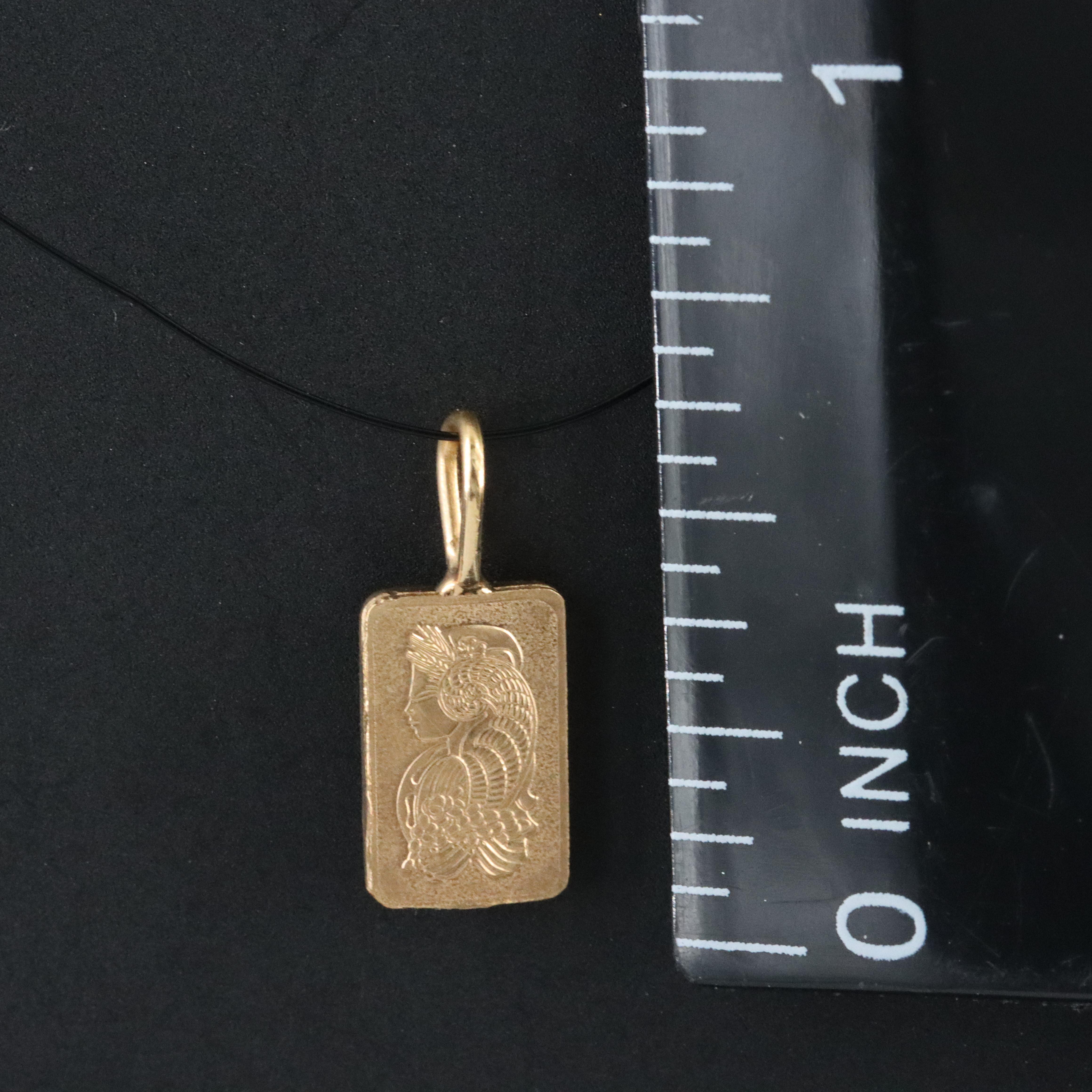 24K Ingot Pendant