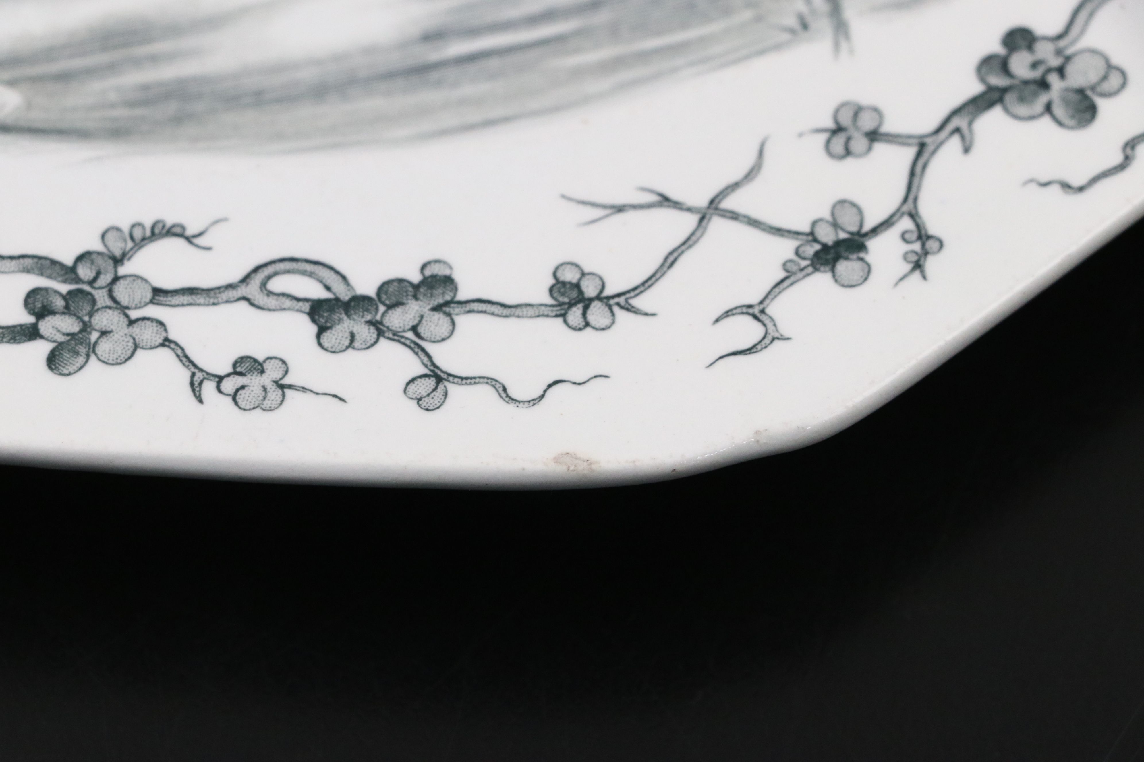 Brown-Westhead, More & Co. Aesthetic Movement "Fables" Transferware Plates, 1882