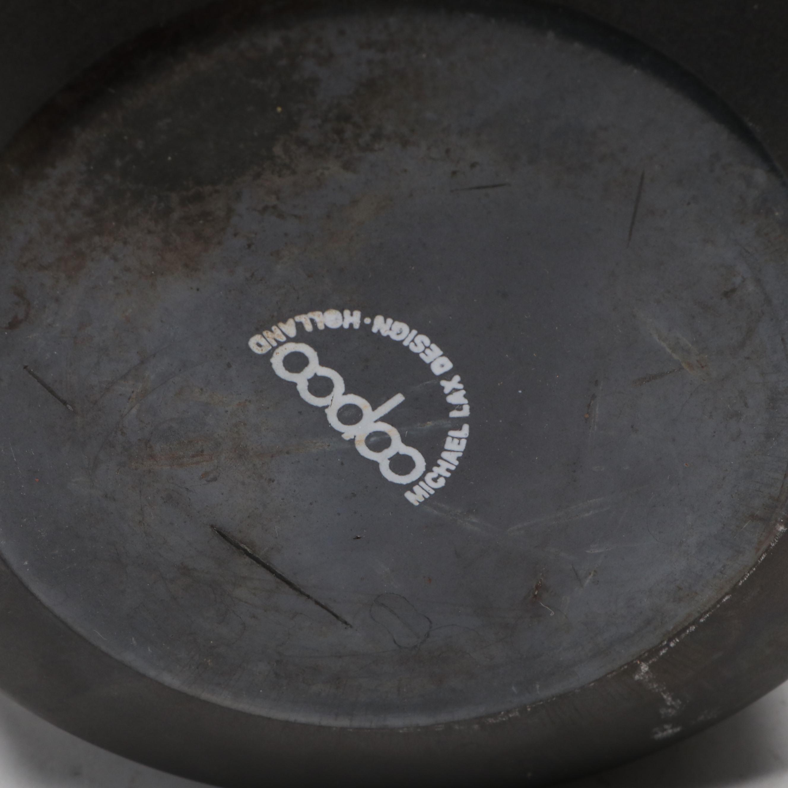 Copco Matte Black Enamel Tea Kettle with Other Brass Décor