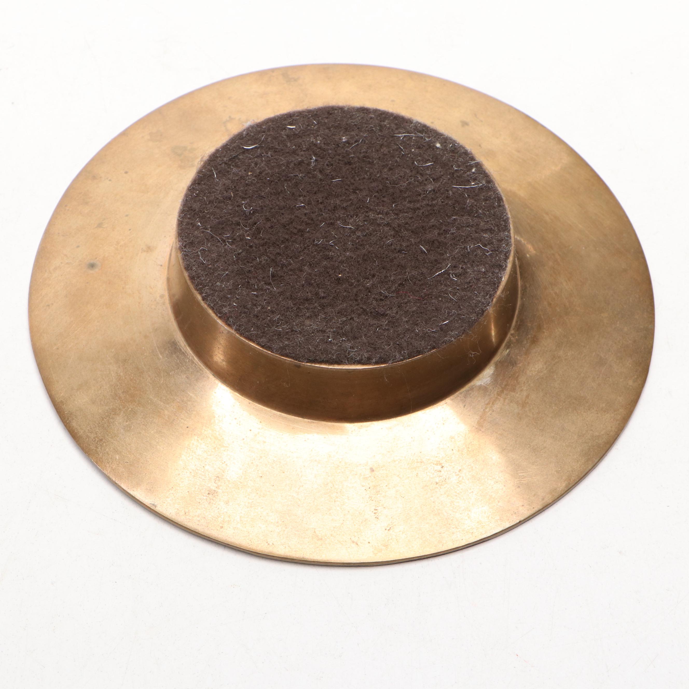 Copco Matte Black Enamel Tea Kettle with Other Brass Décor