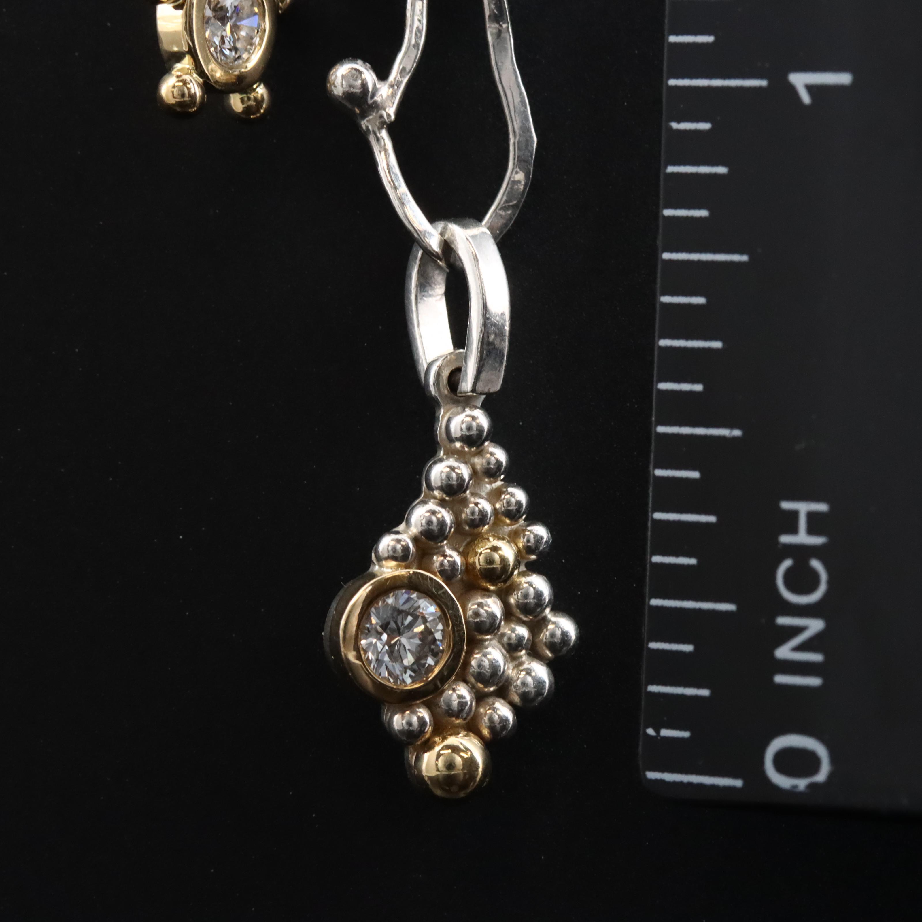 Sterling 0.51 CTW Diamond Necklace with 18K Accents