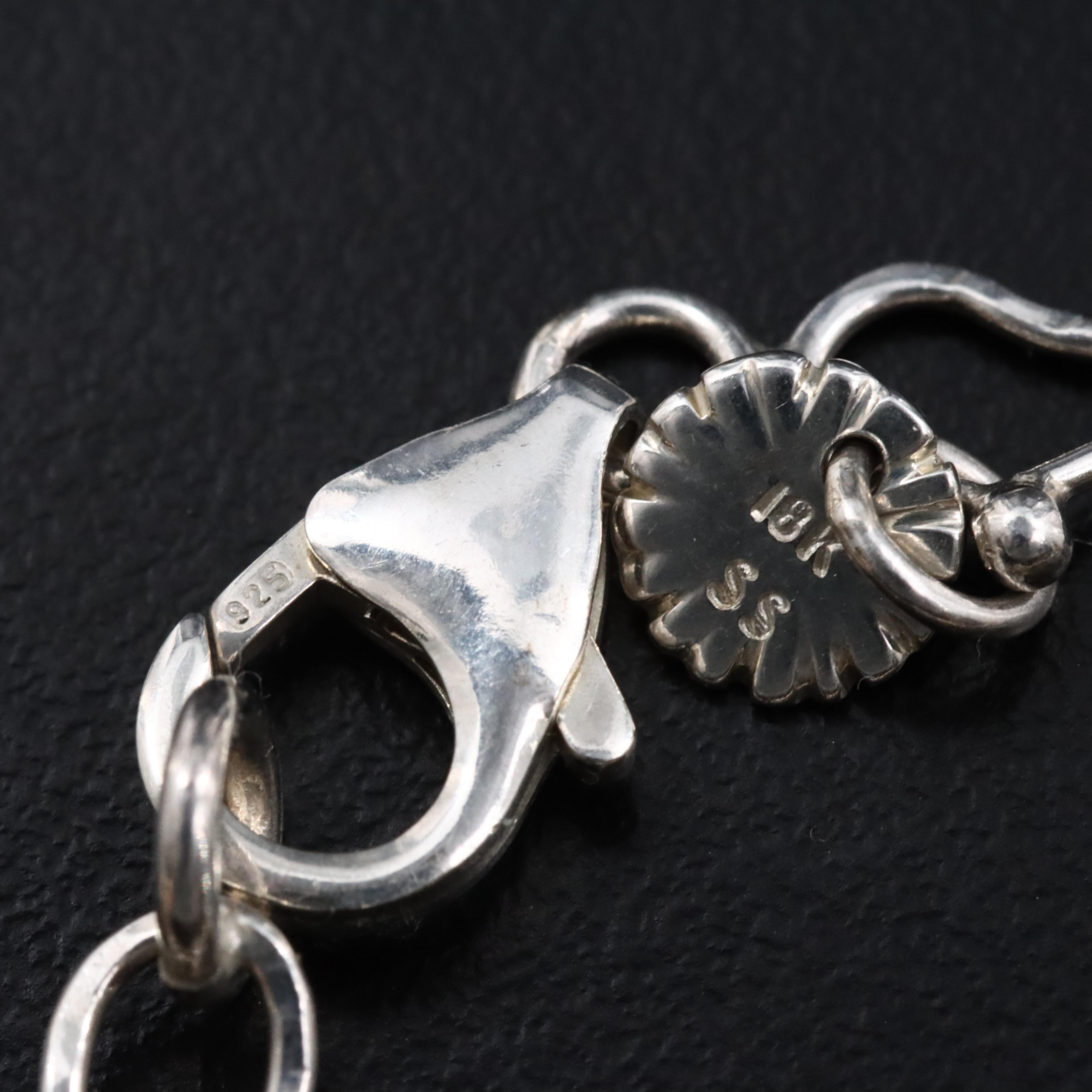 Sterling 0.51 CTW Diamond Necklace with 18K Accents