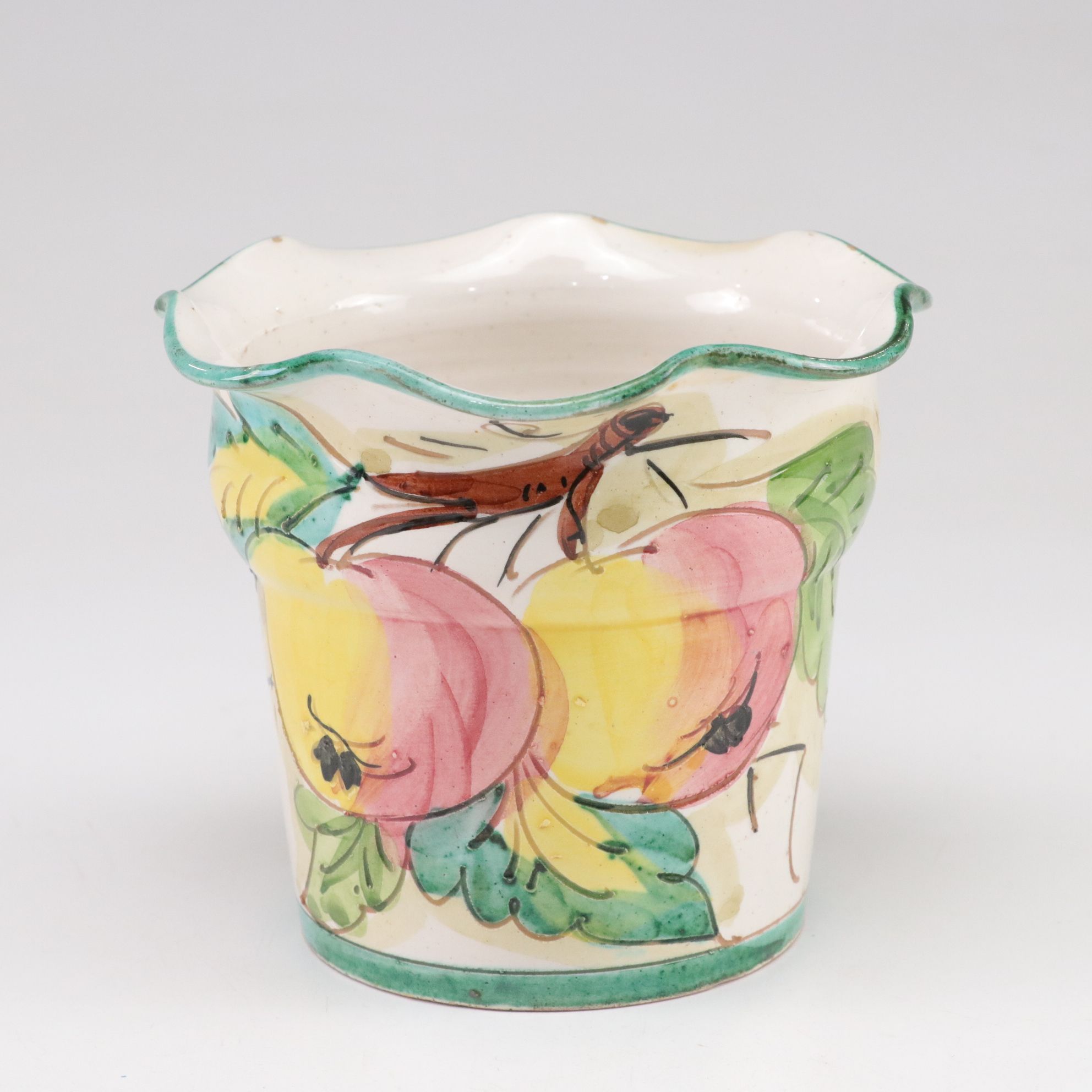 Italian Hand-Painted Ceramic Planter, Piggy Bank, Rosette Salt & Pepper and More