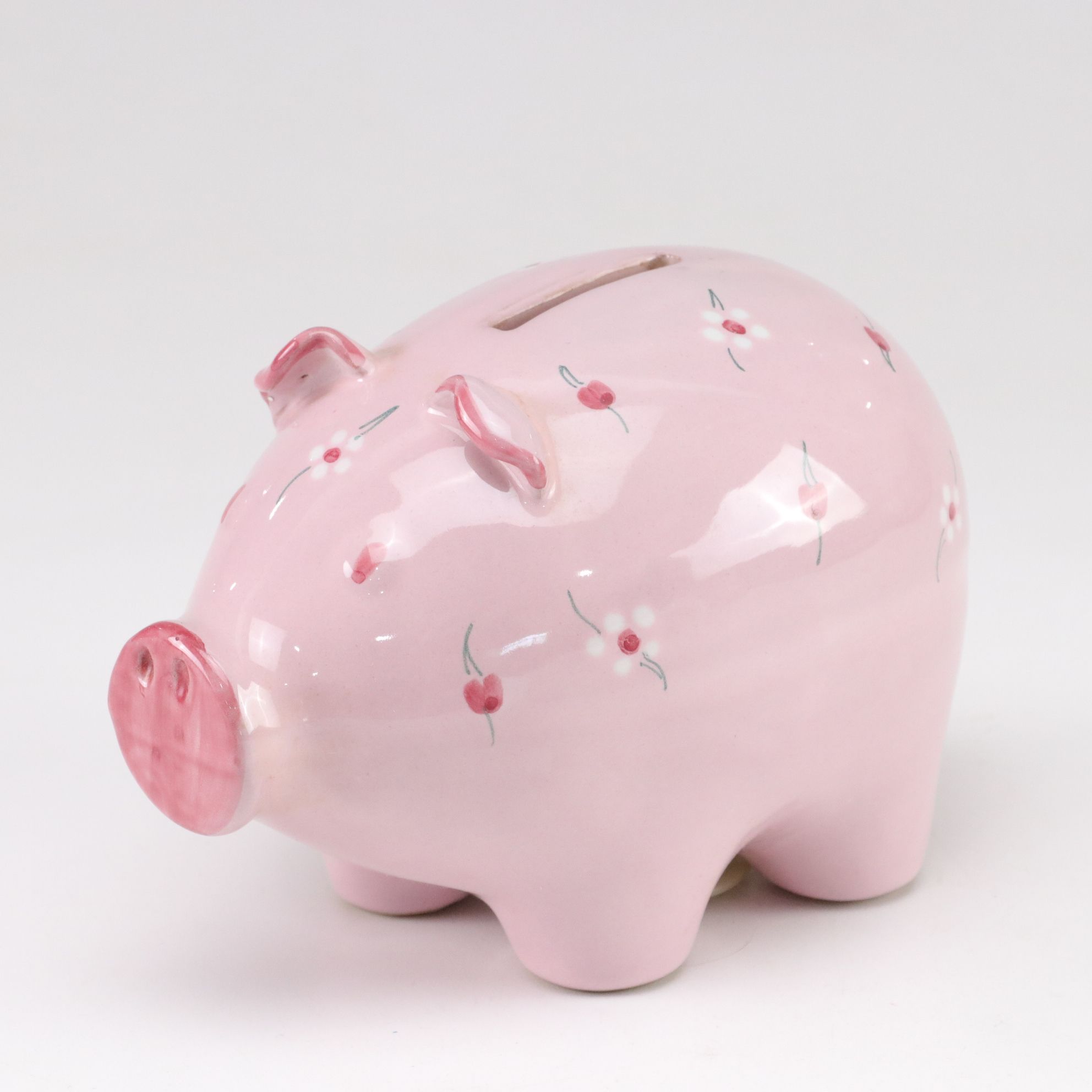 Italian Hand-Painted Ceramic Planter, Piggy Bank, Rosette Salt & Pepper and More