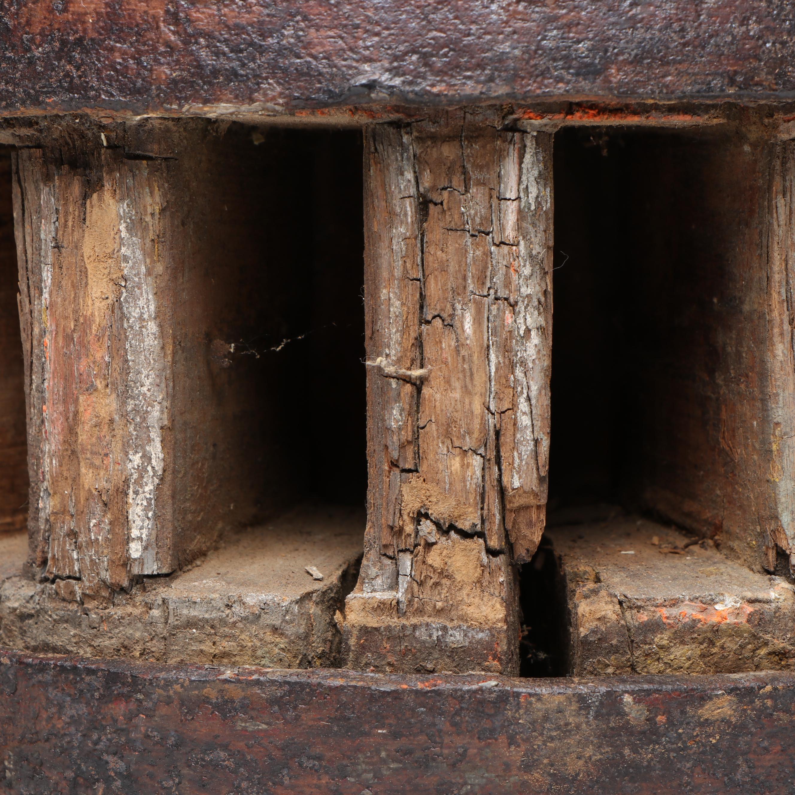 Antique Wooden and Metal Wagon Wheel Hubs