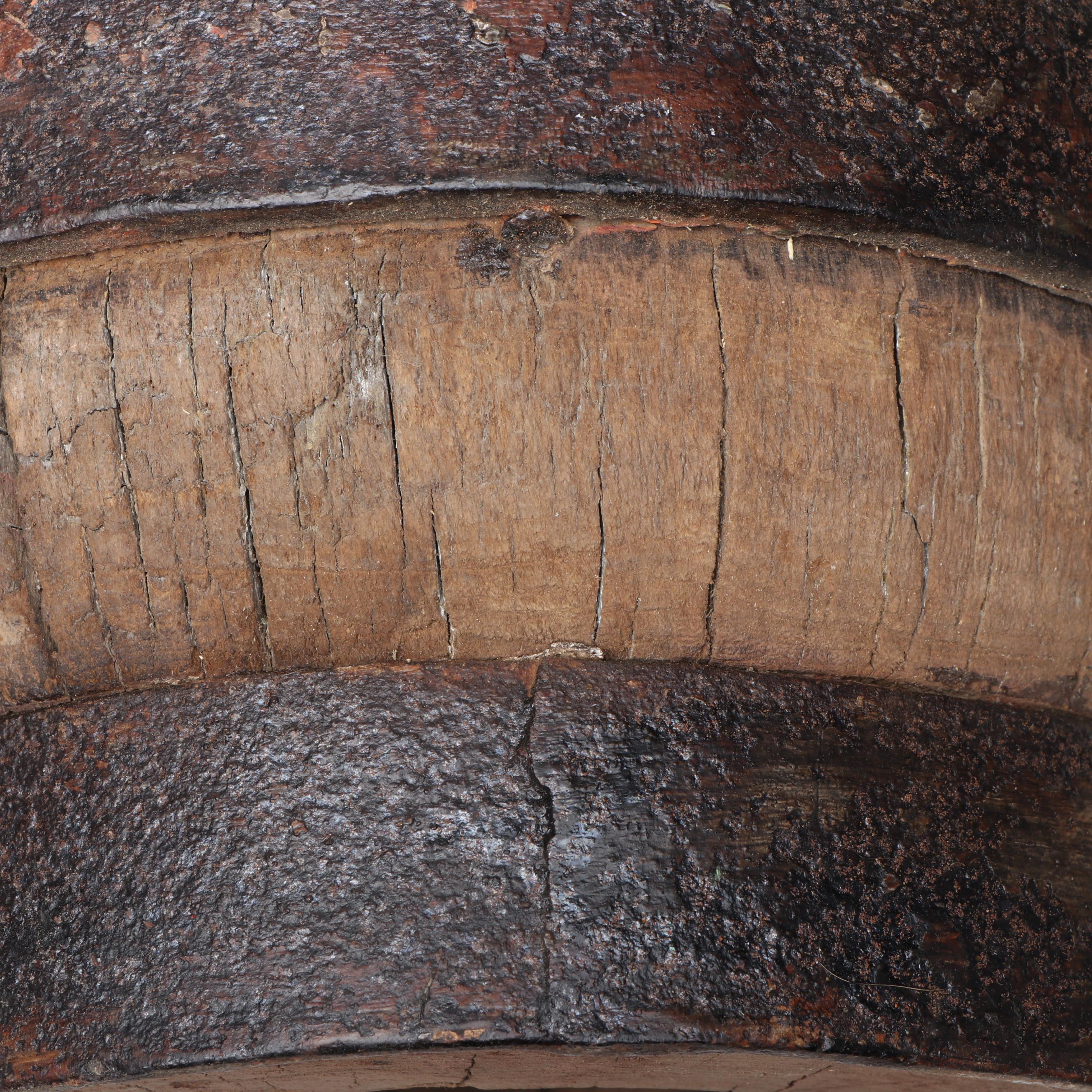 Antique Wooden and Metal Wagon Wheel Hubs