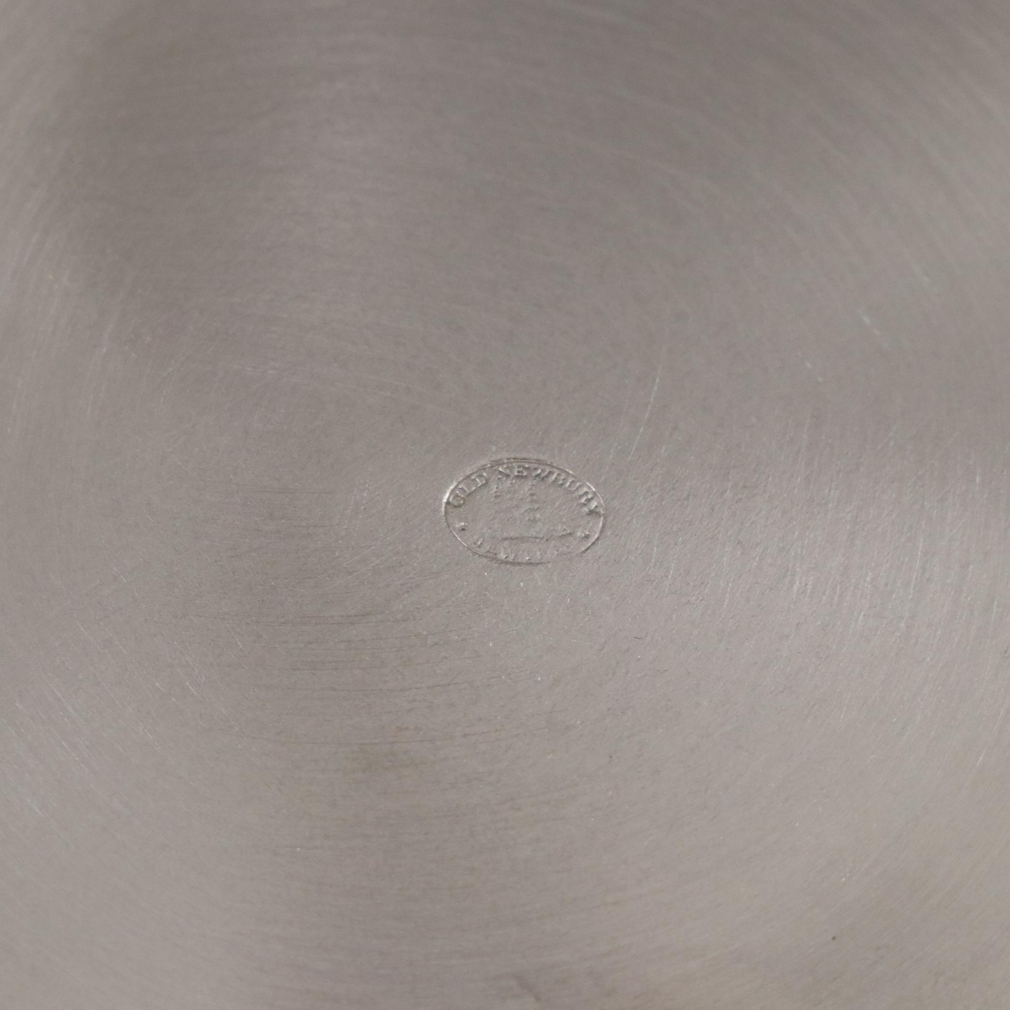 Sterling Silver Candle Holder with Silver Plate Centerpiece Bowls