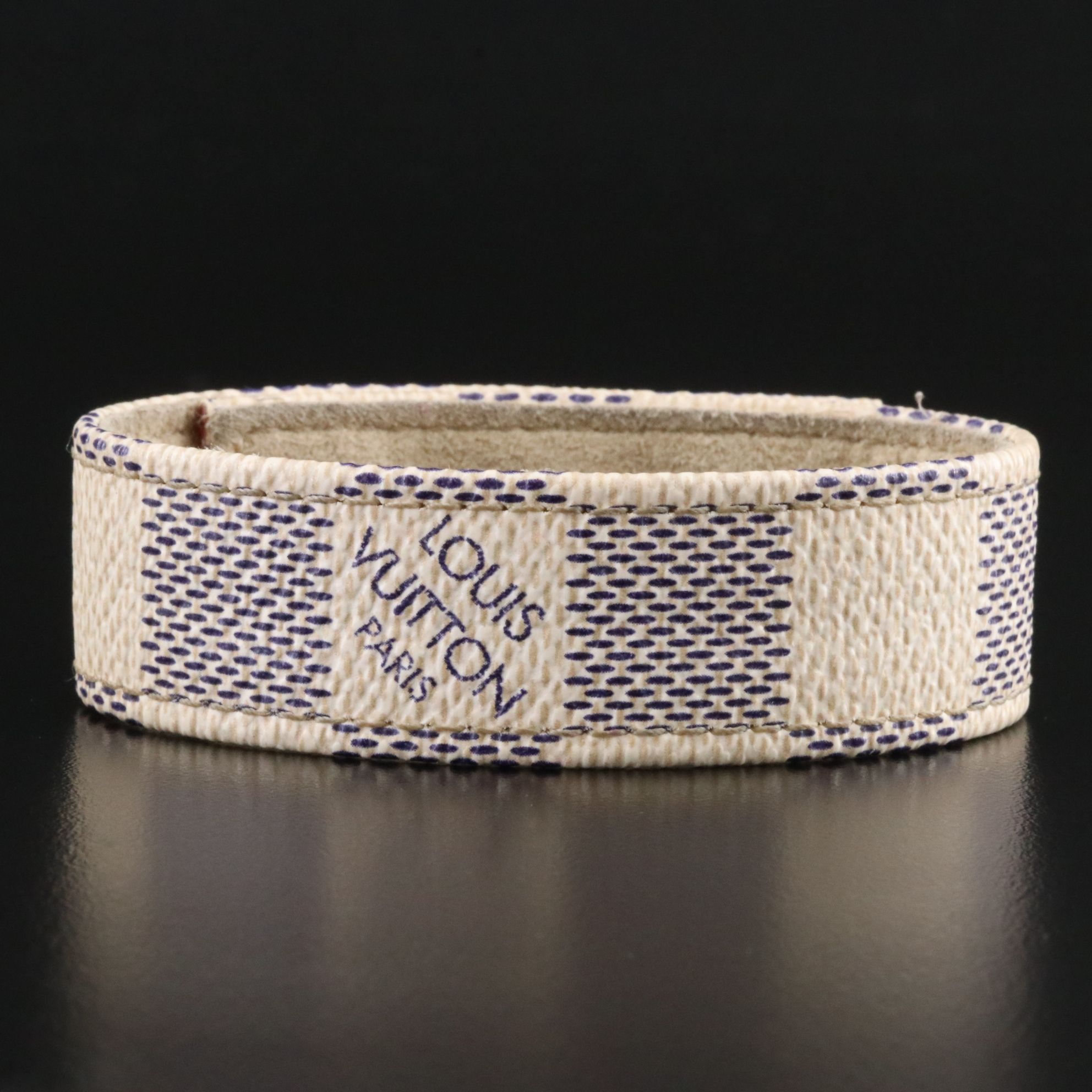 Louis Vuitton Damier Azur Three Snap Bracelet